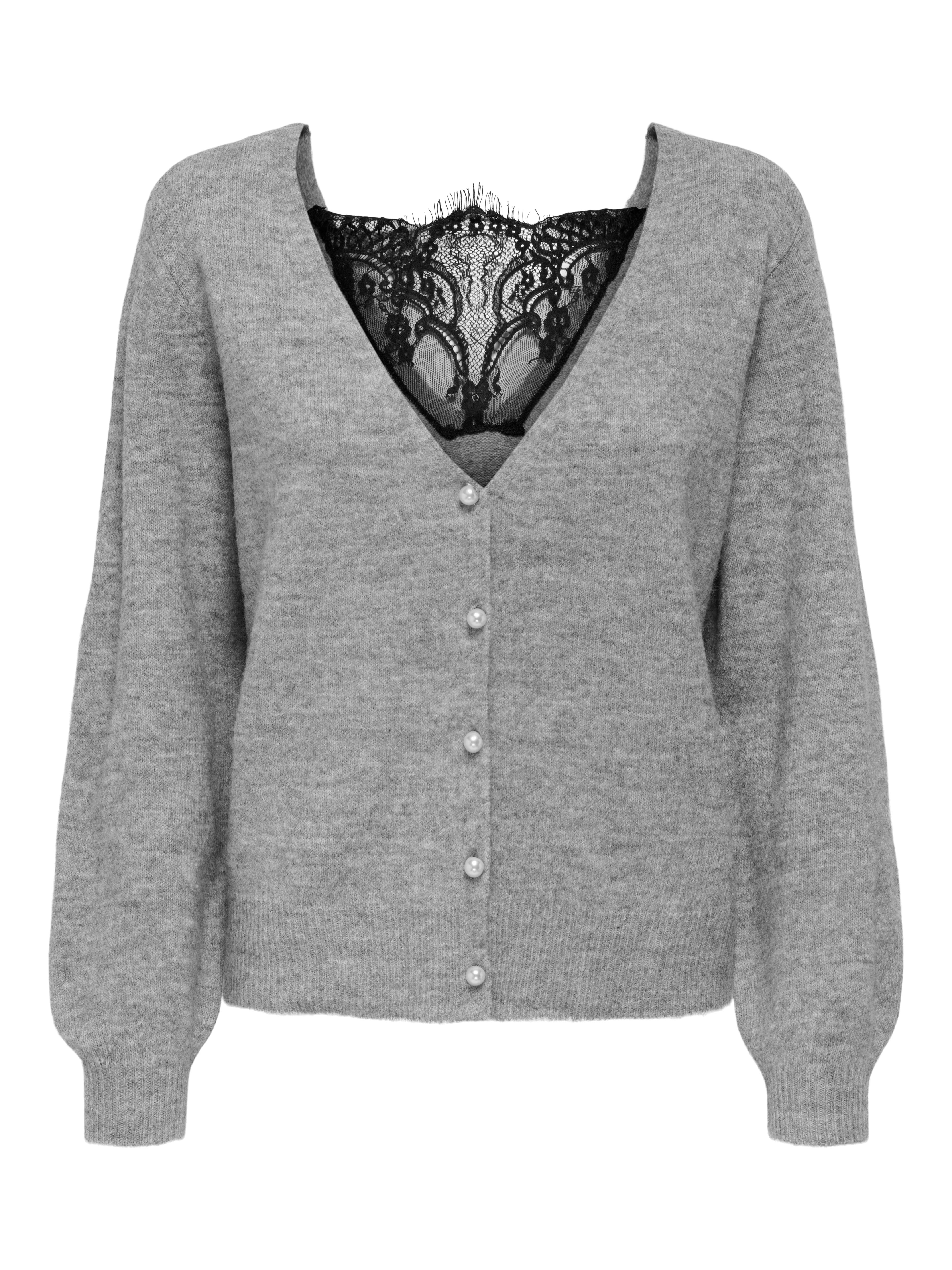 Only Vest ONLADELE LS LACE MIX REVERS CARDI CC KNT