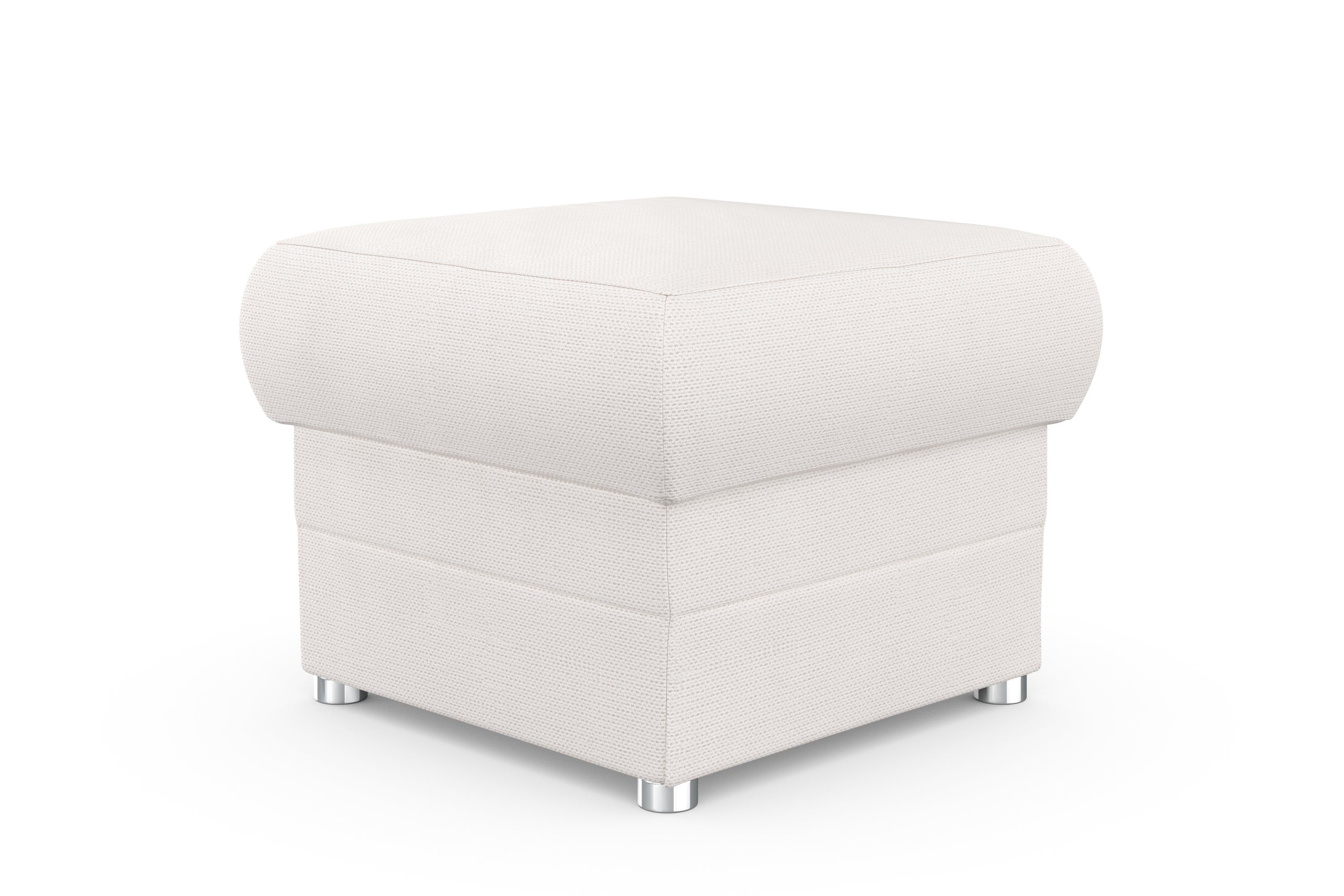 DOMO collection Hocker Pina, kompakt und bequem Bijpassende voetenbank/poef bij de serie