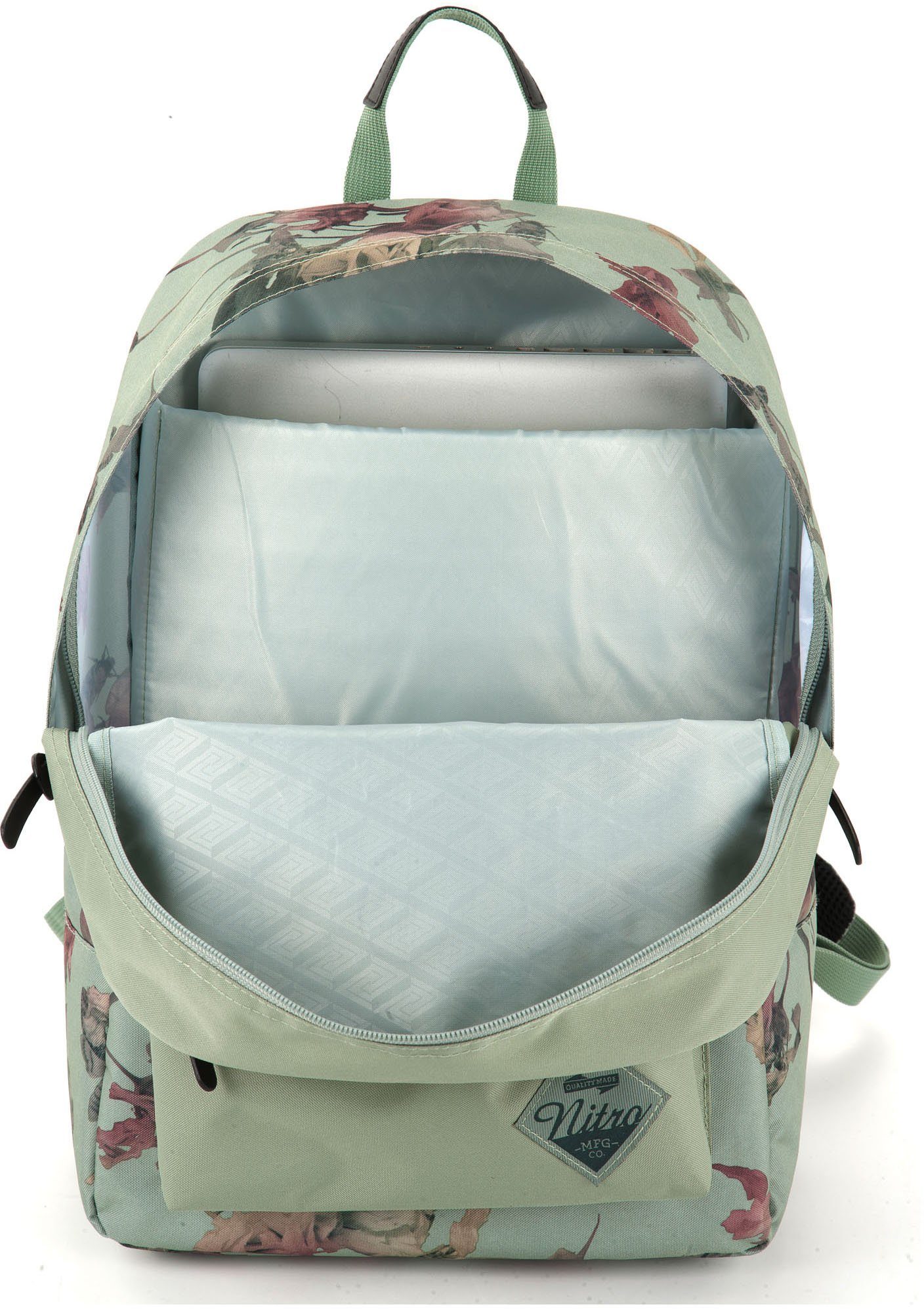 NITRO Vrijetijdsrugzak Urban Classic Daypack met laptopvak, alledaagse rugzak, schoolrugzak
