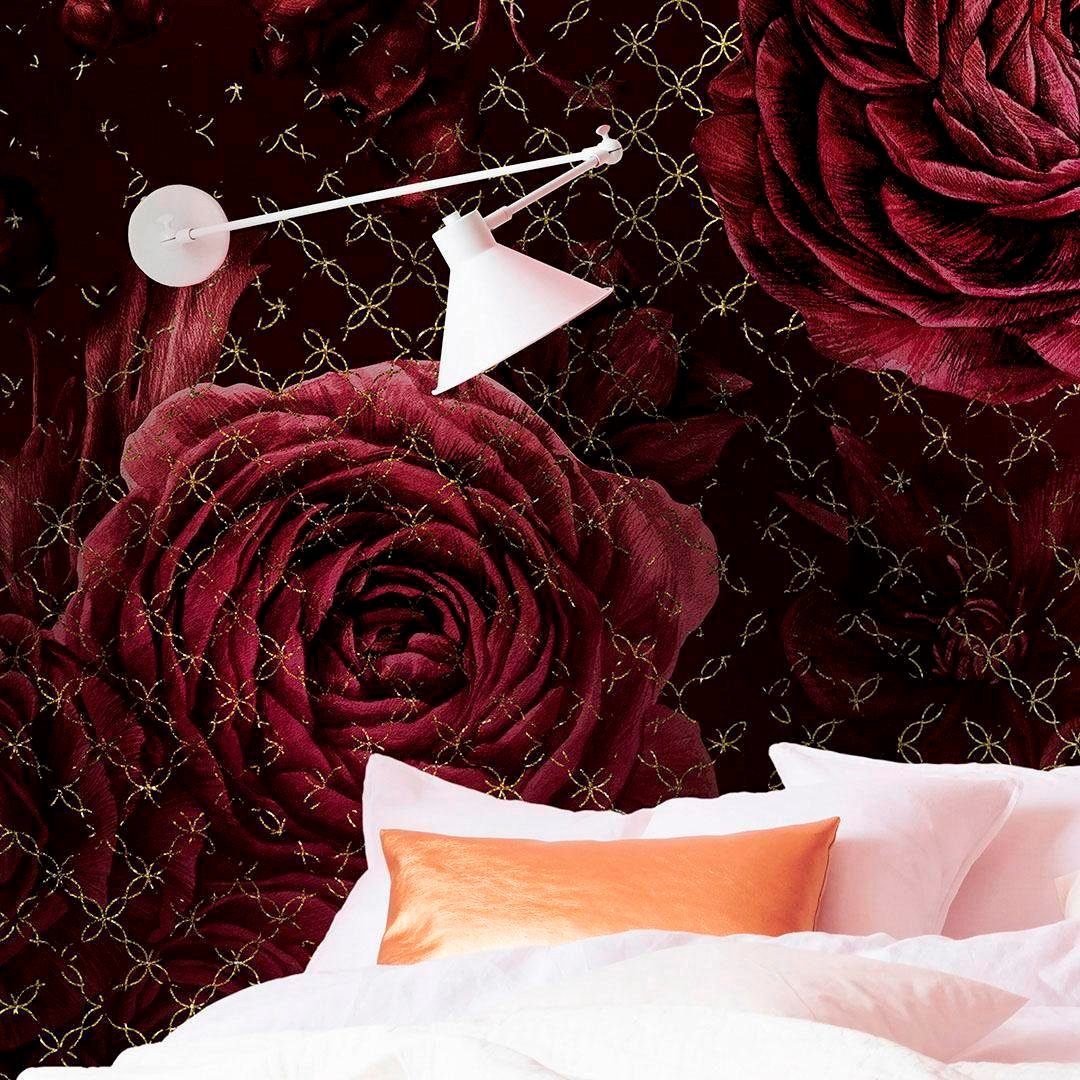 Komar Vliesbehang Digitale print vlies - Rouge Intense - Afmeting 350 x 280 cm