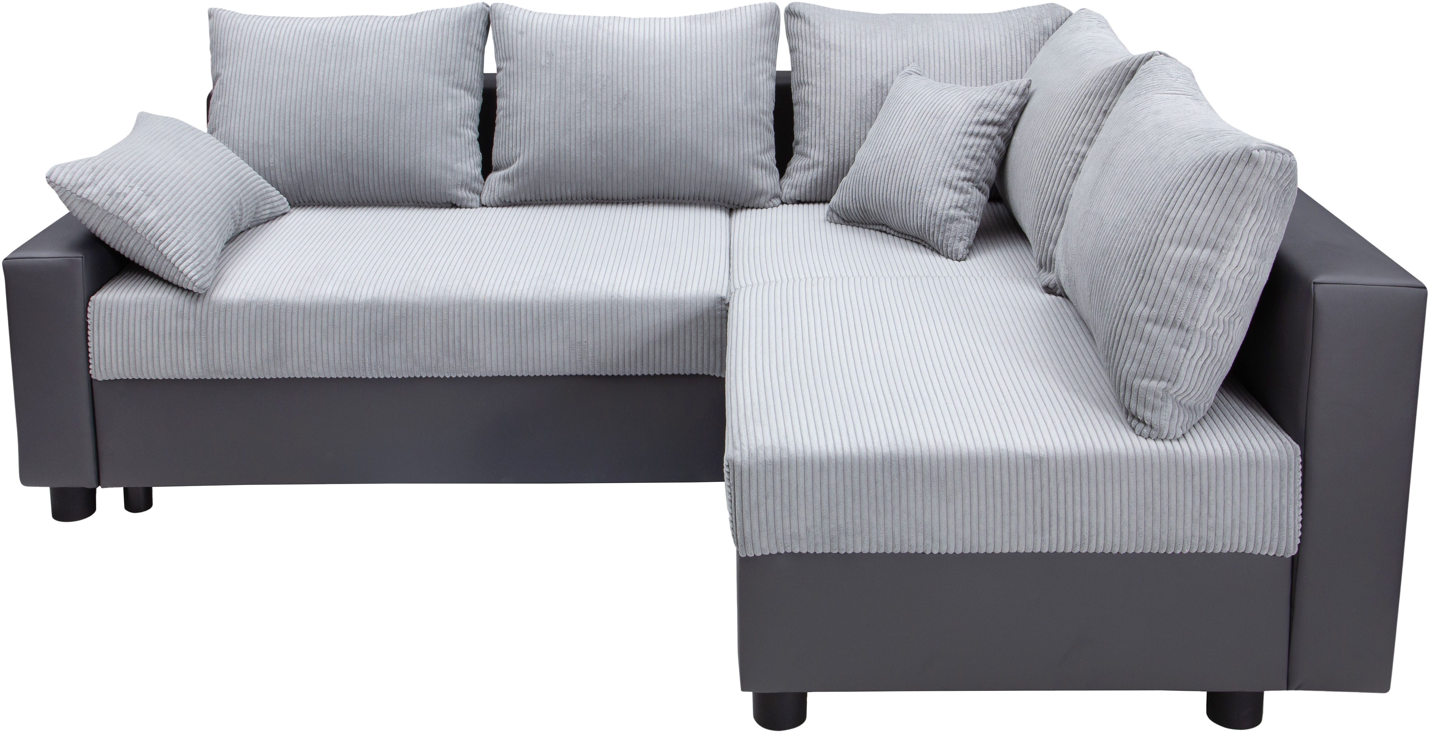 COLLECTION AB Hoekbank Parma L-vorm met slaapfunctie en bedlade, inclusief kussens, bonell-federkern