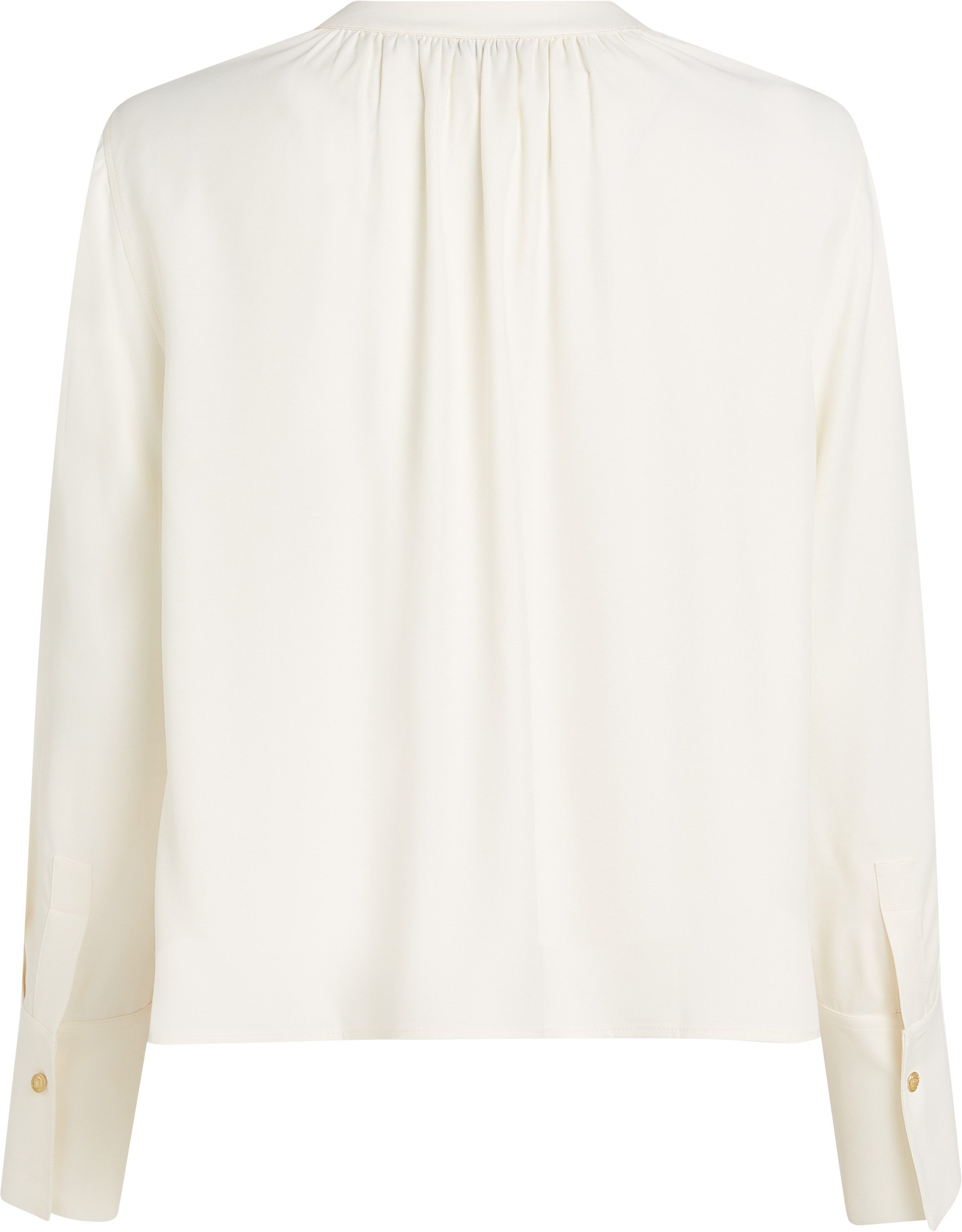 Tommy Hilfiger Blouse met lange mouwen SOFT VIS V NECK LS BLOUSE