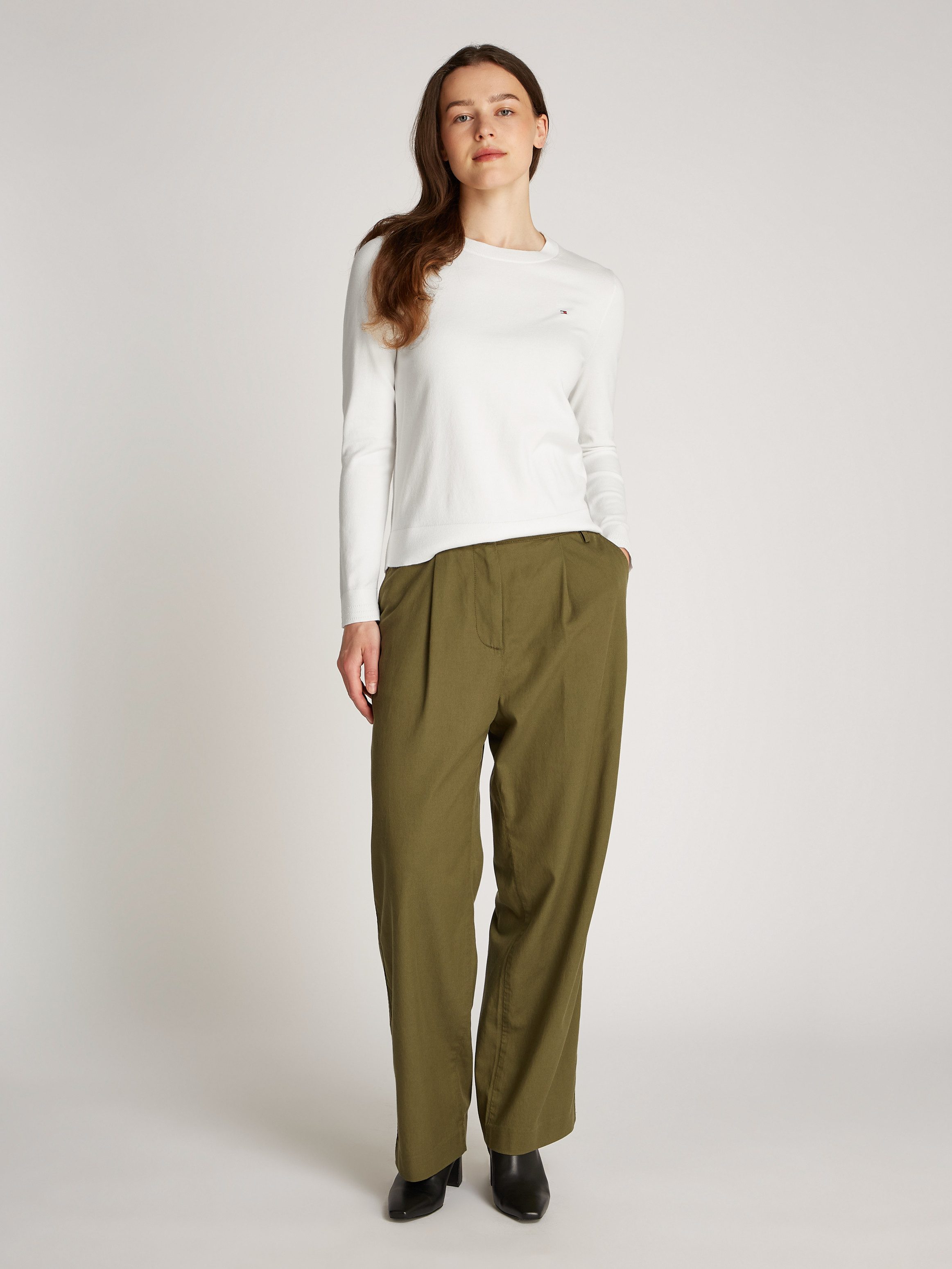 Tommy Hilfiger Trui met ronde hals CO JERSEY STITCH LS C-NK SWT