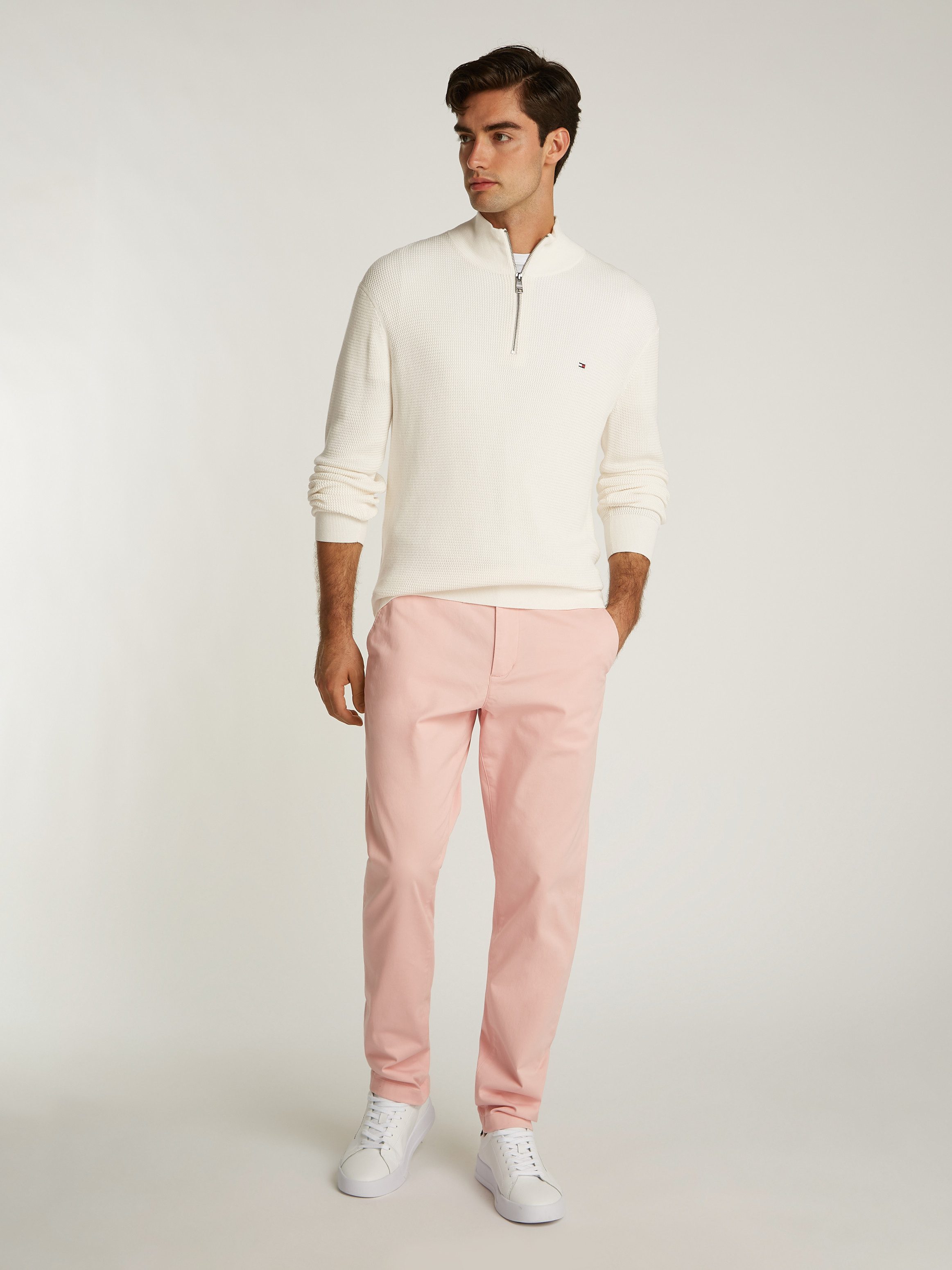Tommy Hilfiger Schipperstrui RACKING STRUCTURE ZIP MOCK