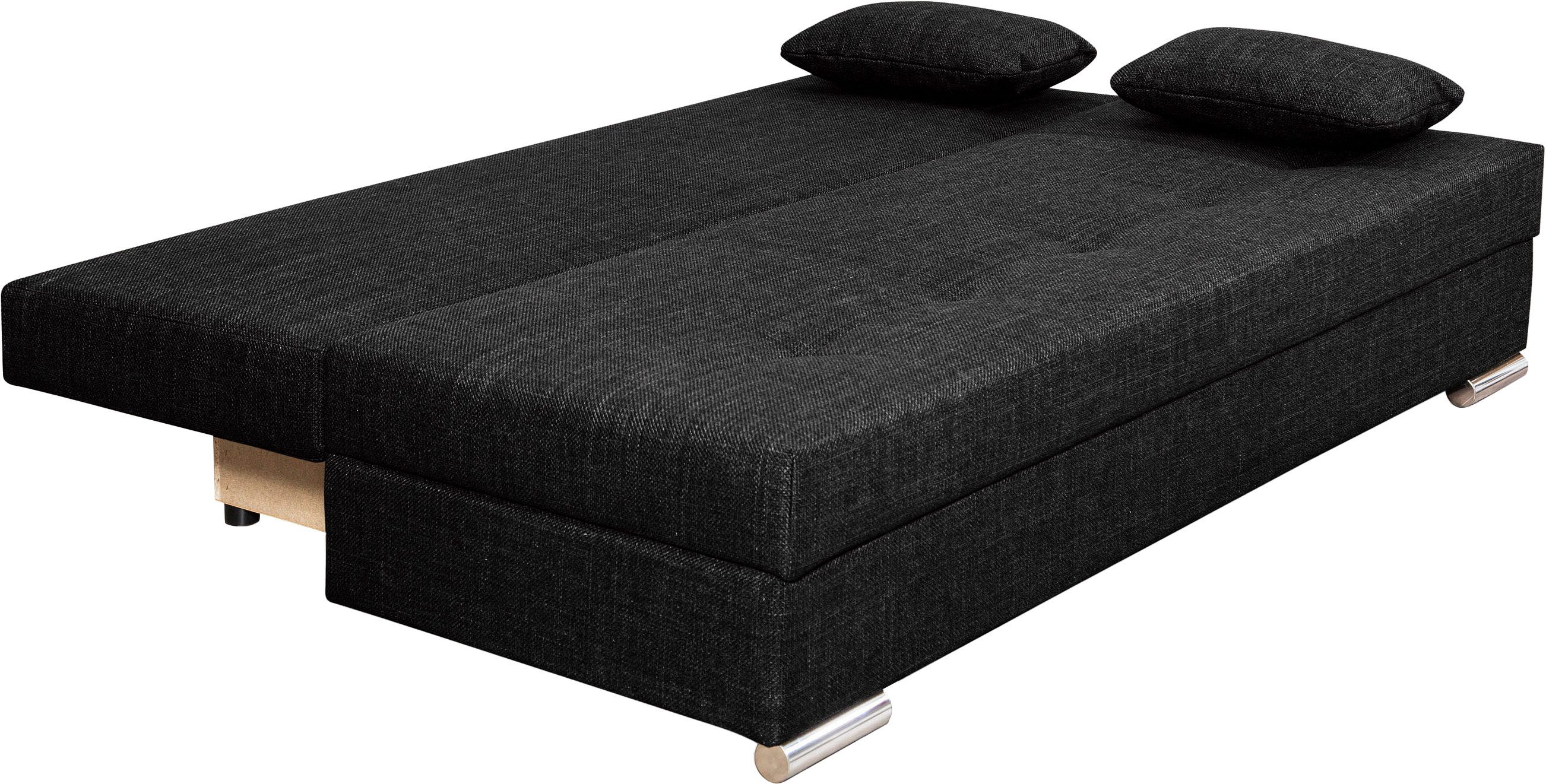 COLLECTION AB Slaapbank Tania met bedfunctie en bedlade comfortabele zitcomfort: veren-kern bekleding, inclusief rugkussen