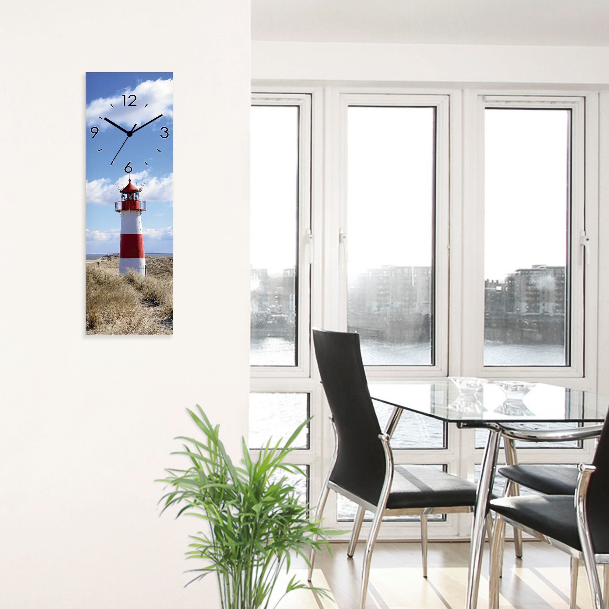 Artland Wandklok Vuurtoren Sylt optioneel verkrijgbaar met kwarts- of radiografisch uurwerk, geruisloos zonder tikkend geluid
