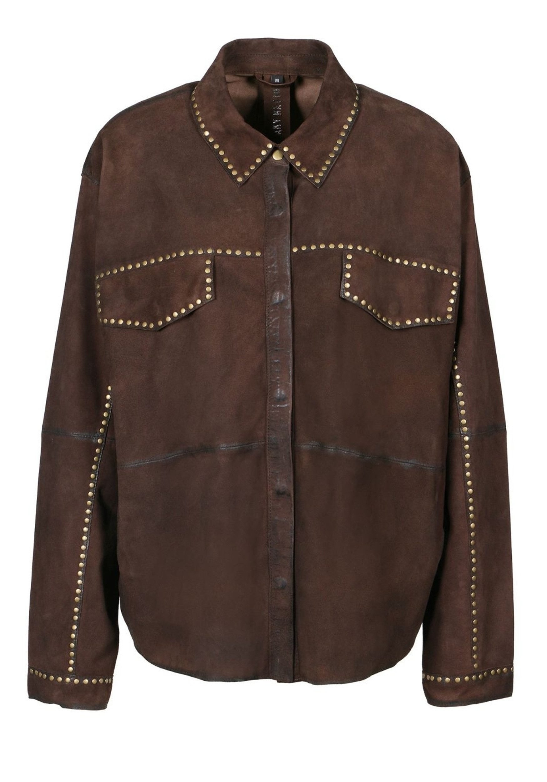Freaky Nation Leren jack West Orange-FN