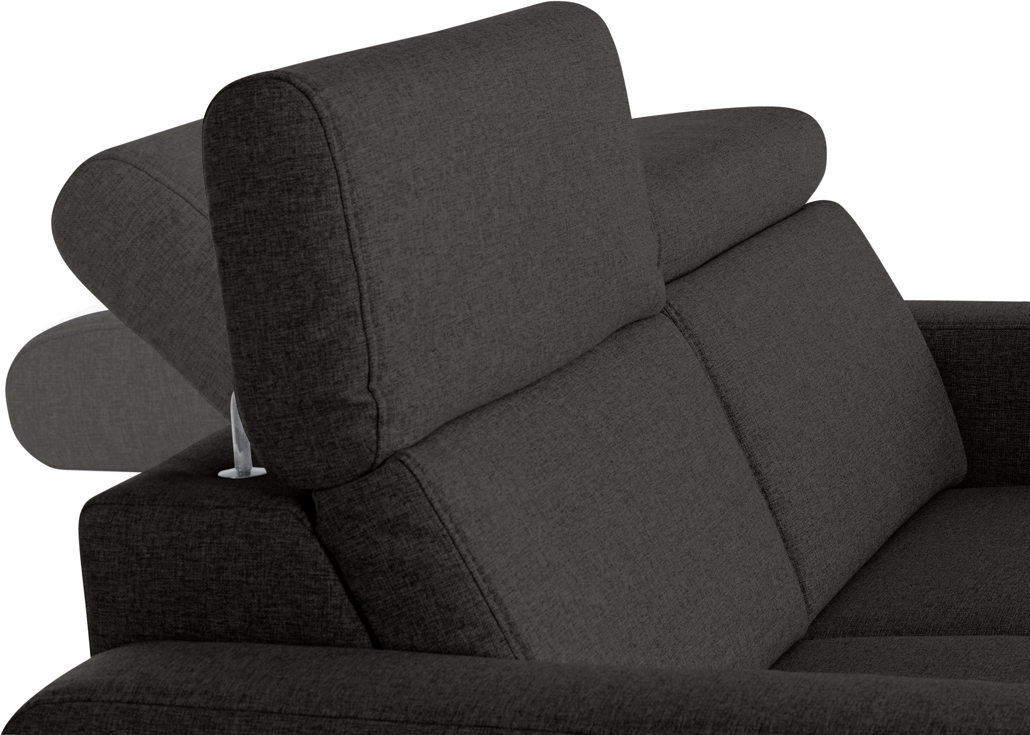 sit&more 2-zitsbank Bologna met verstelbare hoofdsteun en binnenvering