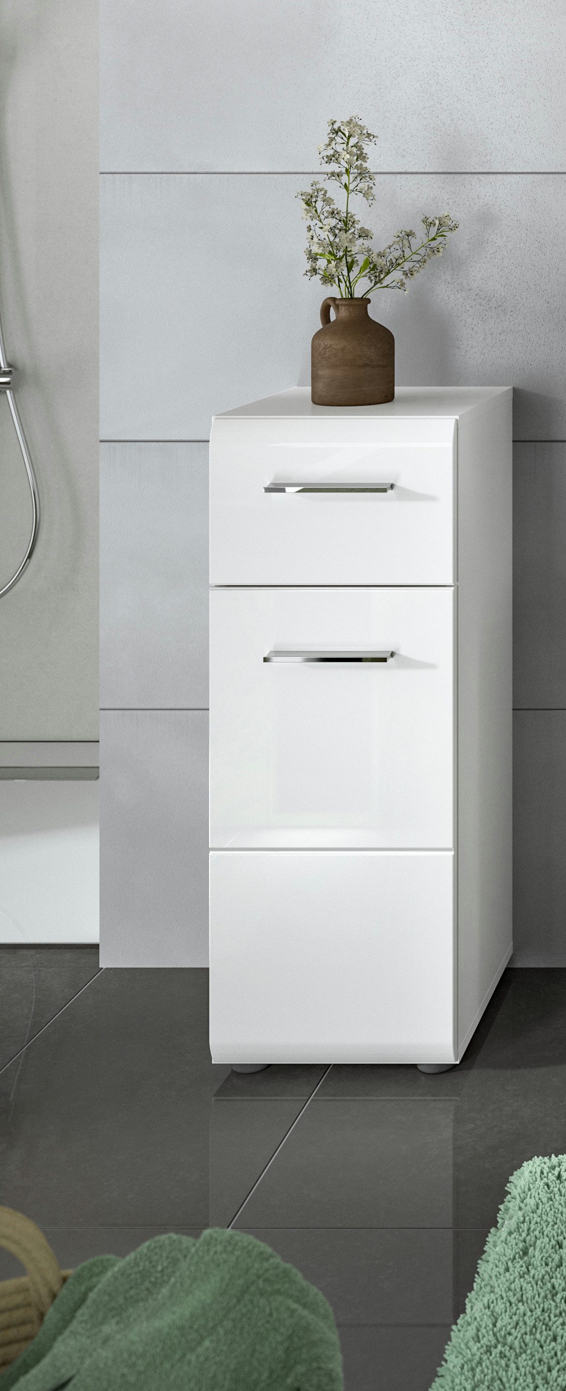 INOSIGN Onderkast FLORENZ, TOPSELLER!, Hoogte 80 cm, 1 deur, 1 lade Deuraanslag verwisselbaar, hoogwaardige MDF front, badkamerkast, bad