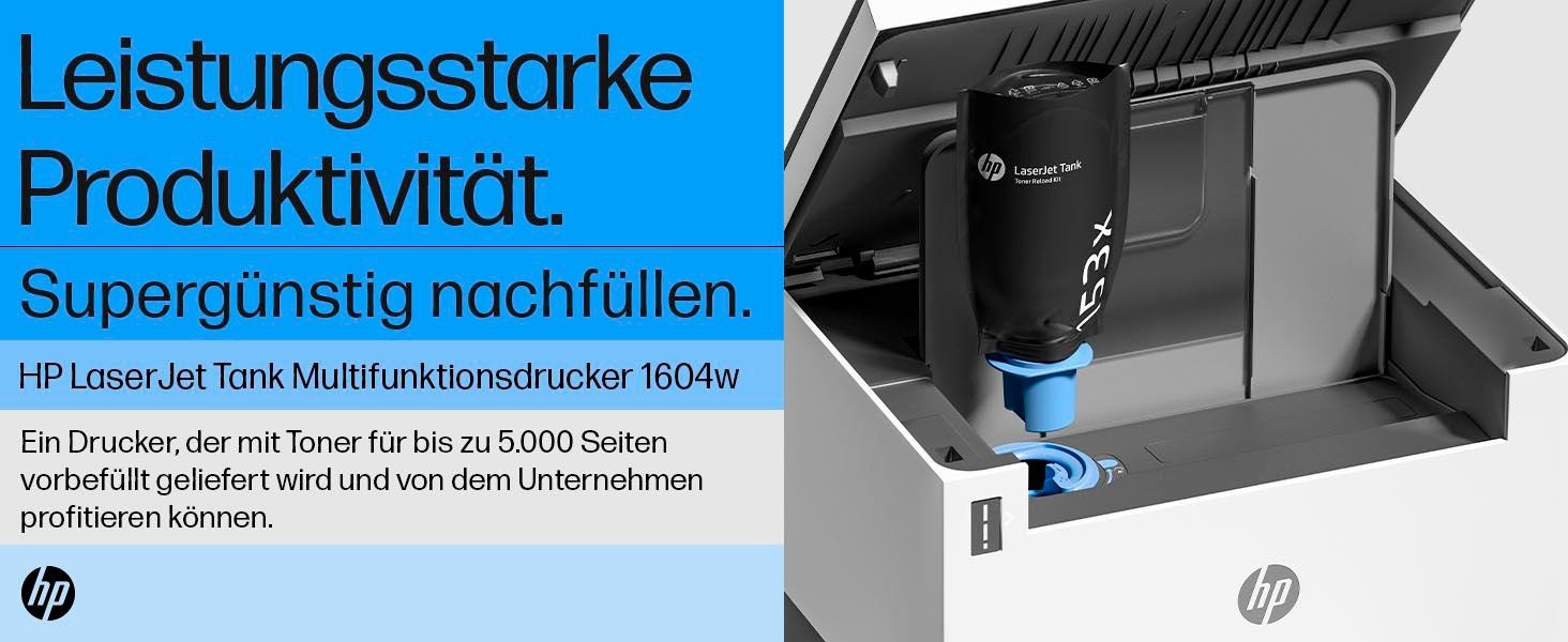HP Laserprinter LaserJet Tank MFP 1604W Printer