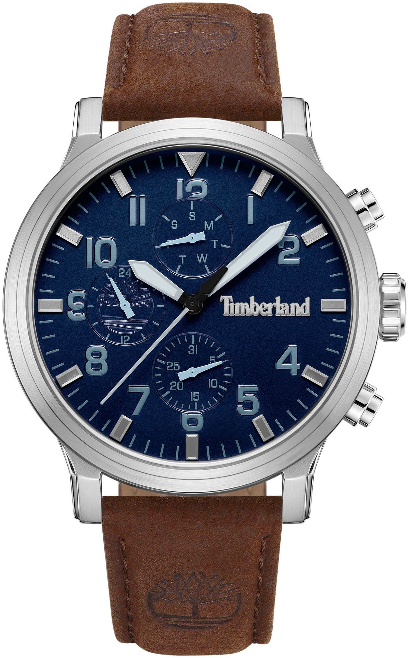 Timberland Multifunctioneel horloge DRISCOLL Horloge, kwartshorloge, herenhorloge, datum, leren band