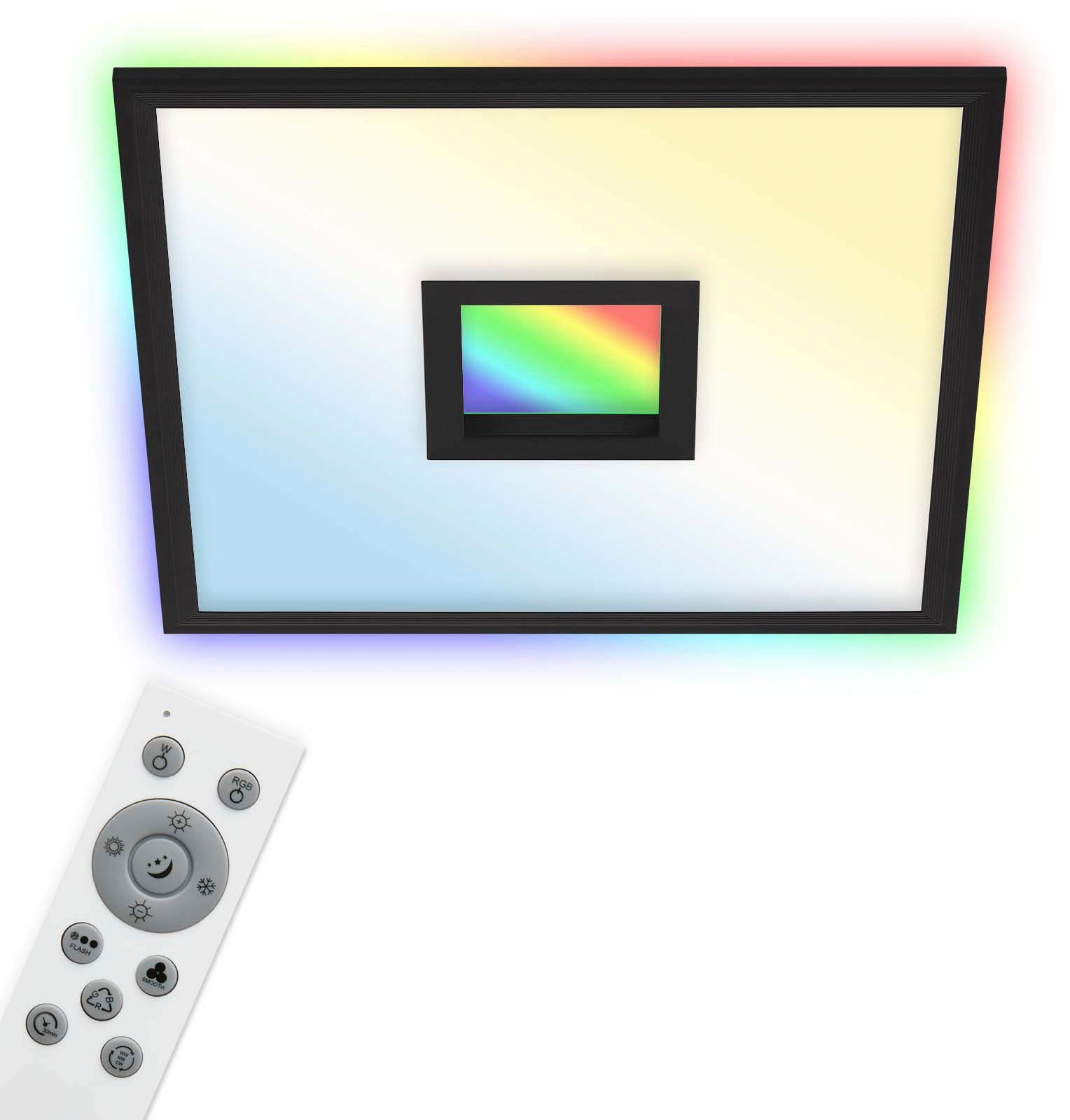 Telefunken Led-paneel 319405TF CENTERBACK Plafondlamp, RGB, backlight, CCT, inclusief afstandsbediening, dimbaar