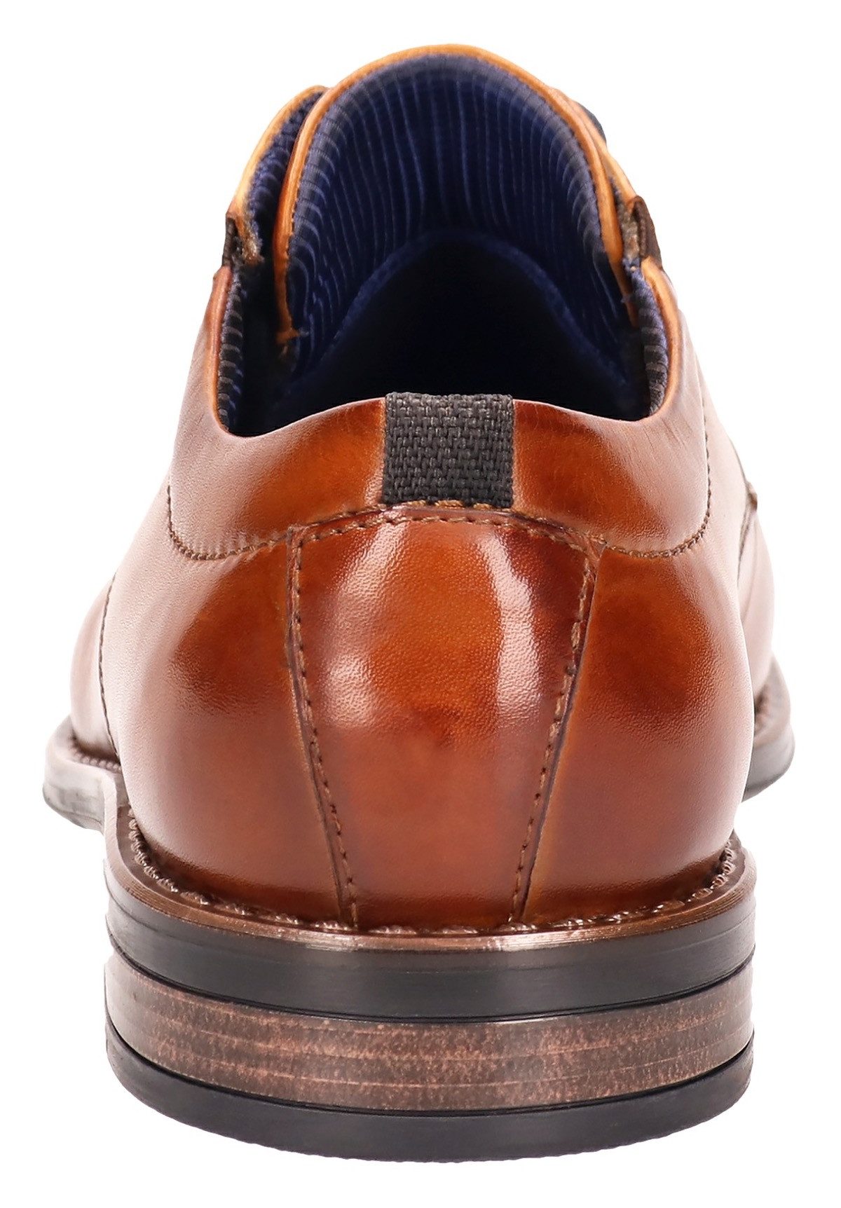 Bugatti Veterschoenen , blokhak, avondschoen, feestelijke schoen, business schoen, logoprint