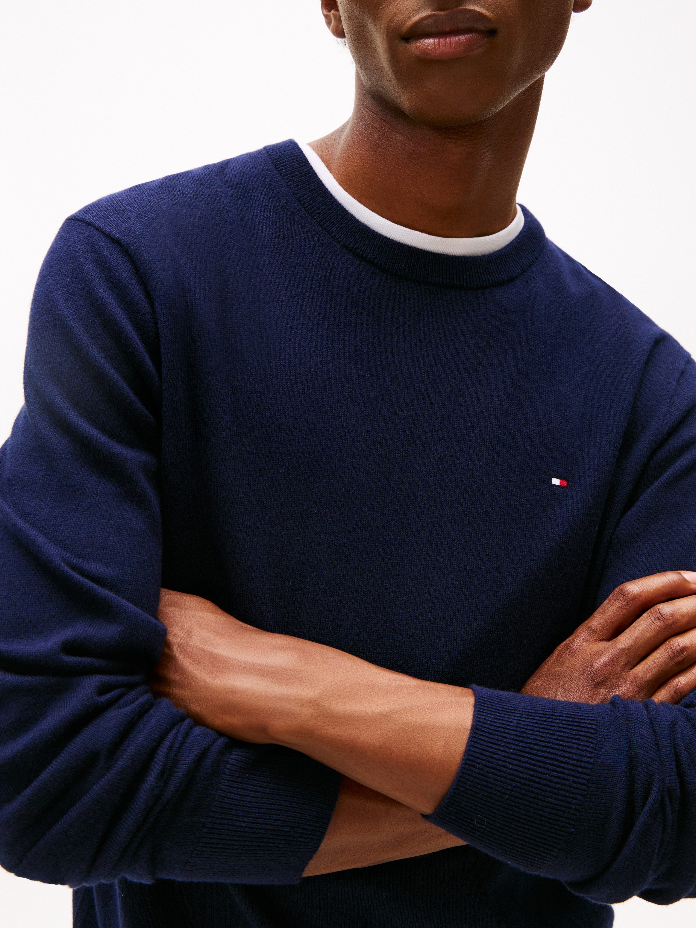 Tommy Hilfiger Trui met ronde hals PIMA ORG CTN CASHMERE CREW NECK