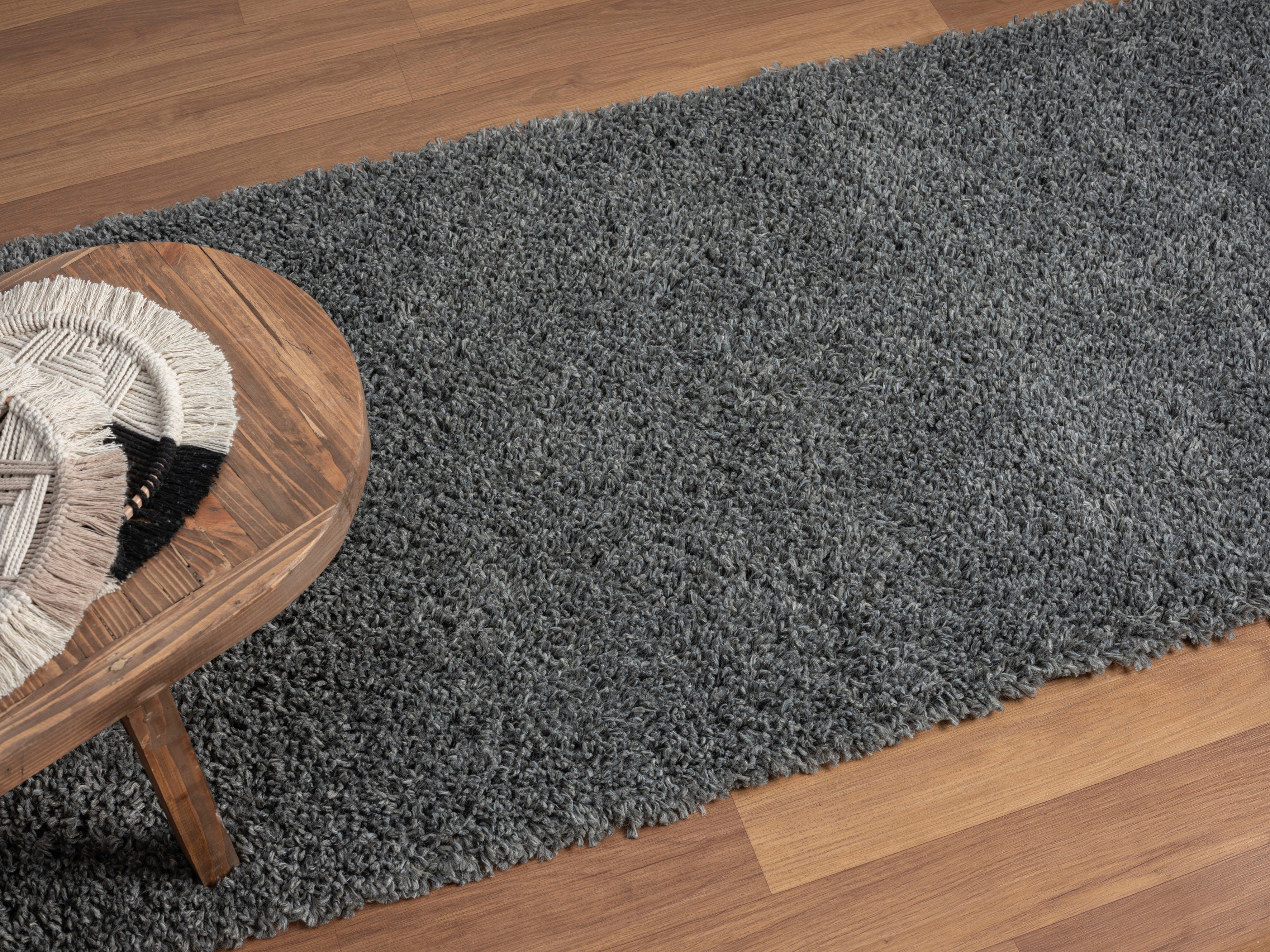 Myflair Möbel & Accessoires Hoogpolig vloerkleed My Shaggy Shaggy, uni kleuren, licht glanzend, microvezel, extra fluffy
