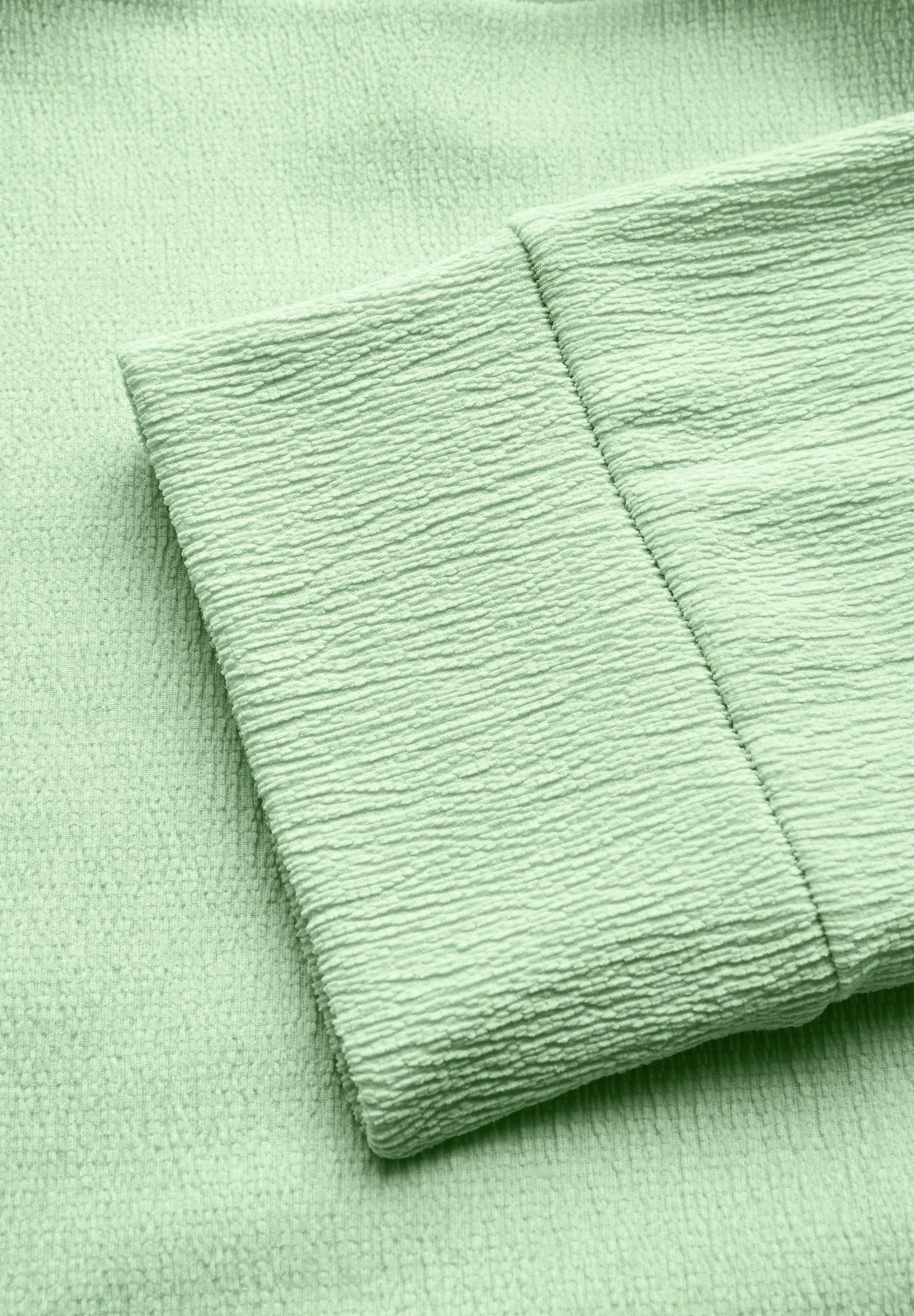 STREET ONE Shirt met 3 4 mouwen met structuur