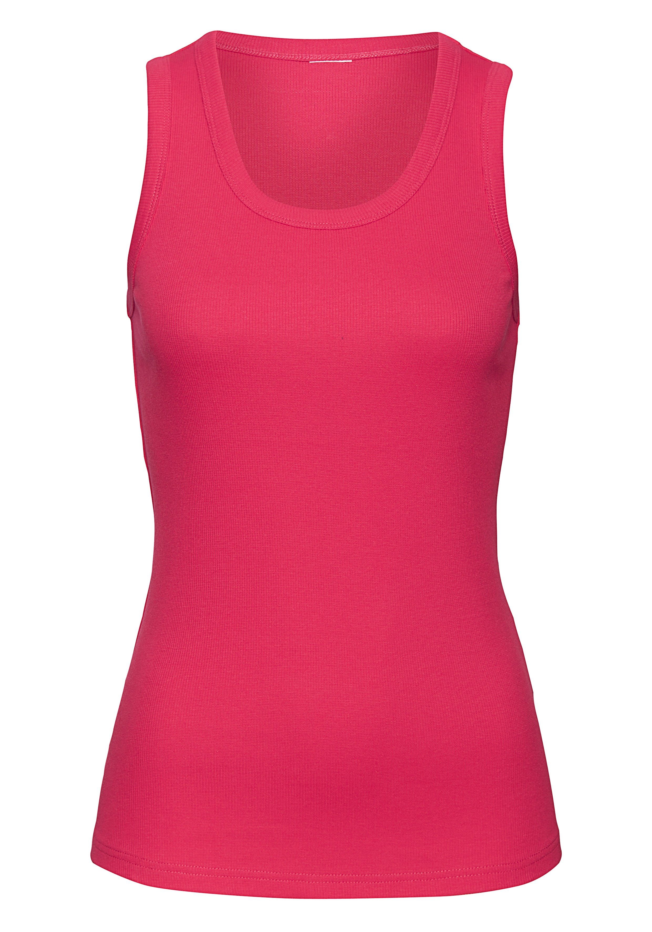 Vivance Tanktop Van zachte rib jersey van zachte katoen-rib kwaliteit (2-delig, Set van 2)
