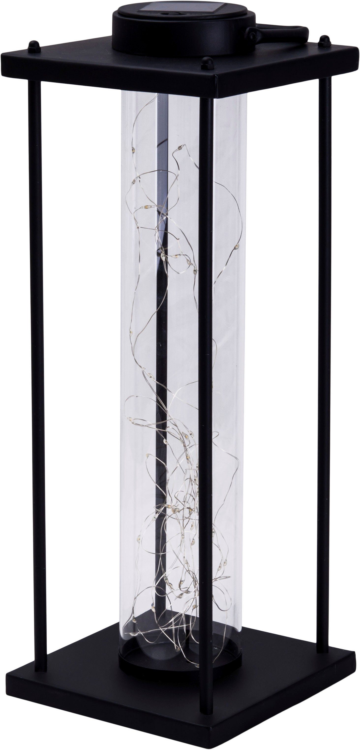 näve Ledsolarlamp Fairylight Frame rechthoekig, kunststof cilinder met led-lichtsnoer warmwit (1 stuk)