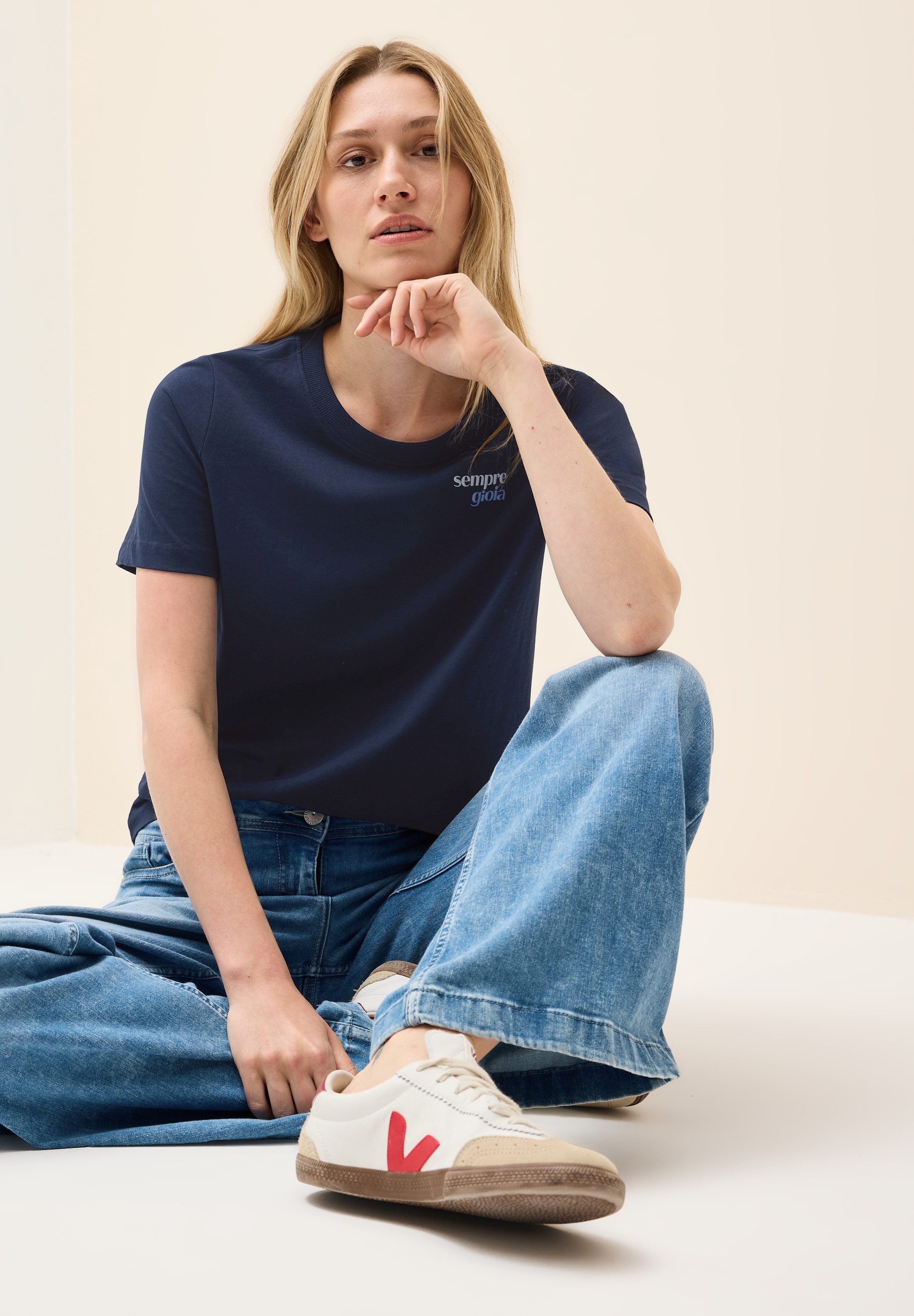 Cecil T-shirt met tekst