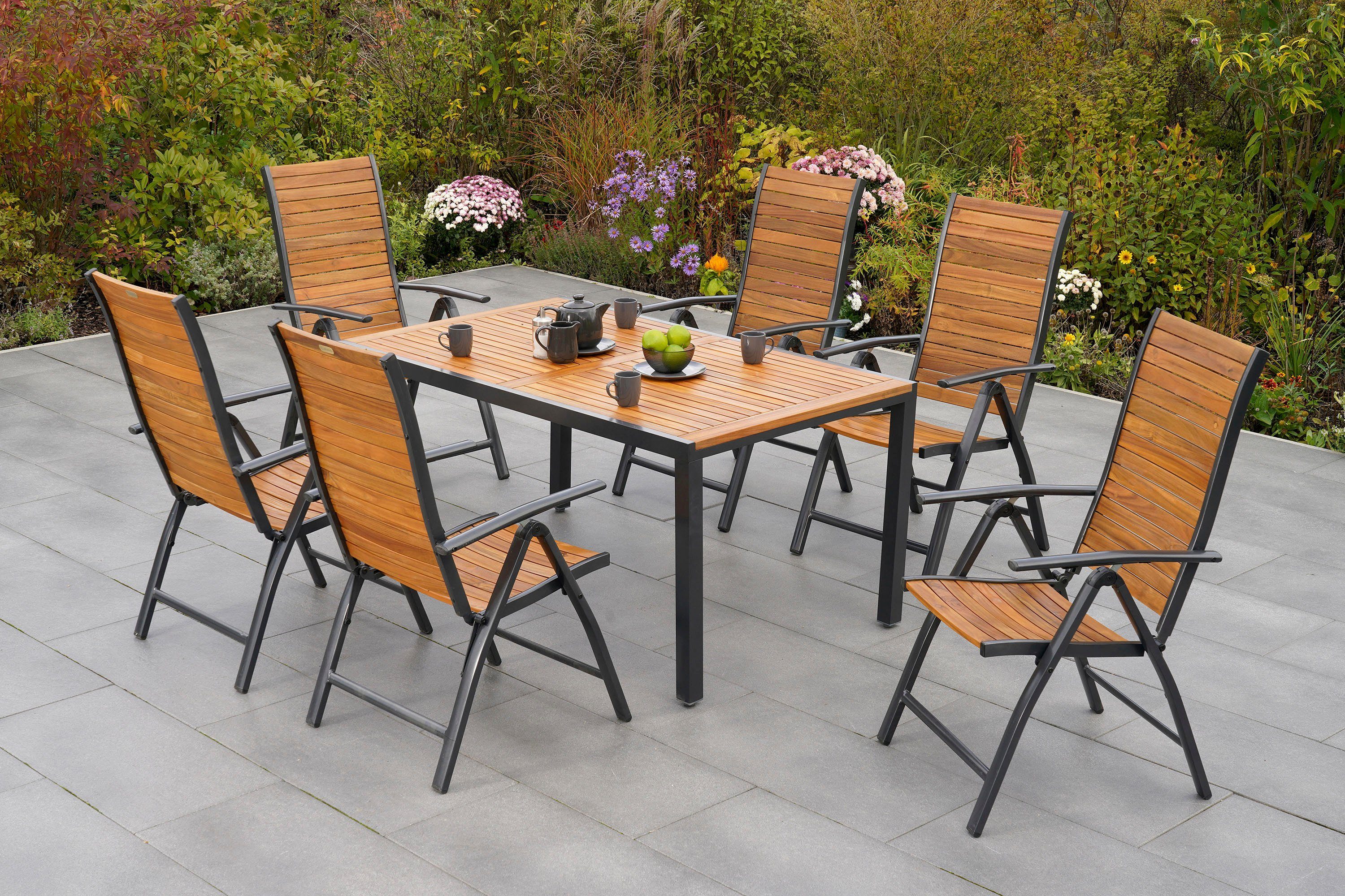 MERXX Tuin-eethoek Santorin (7-delig) tuinsets
