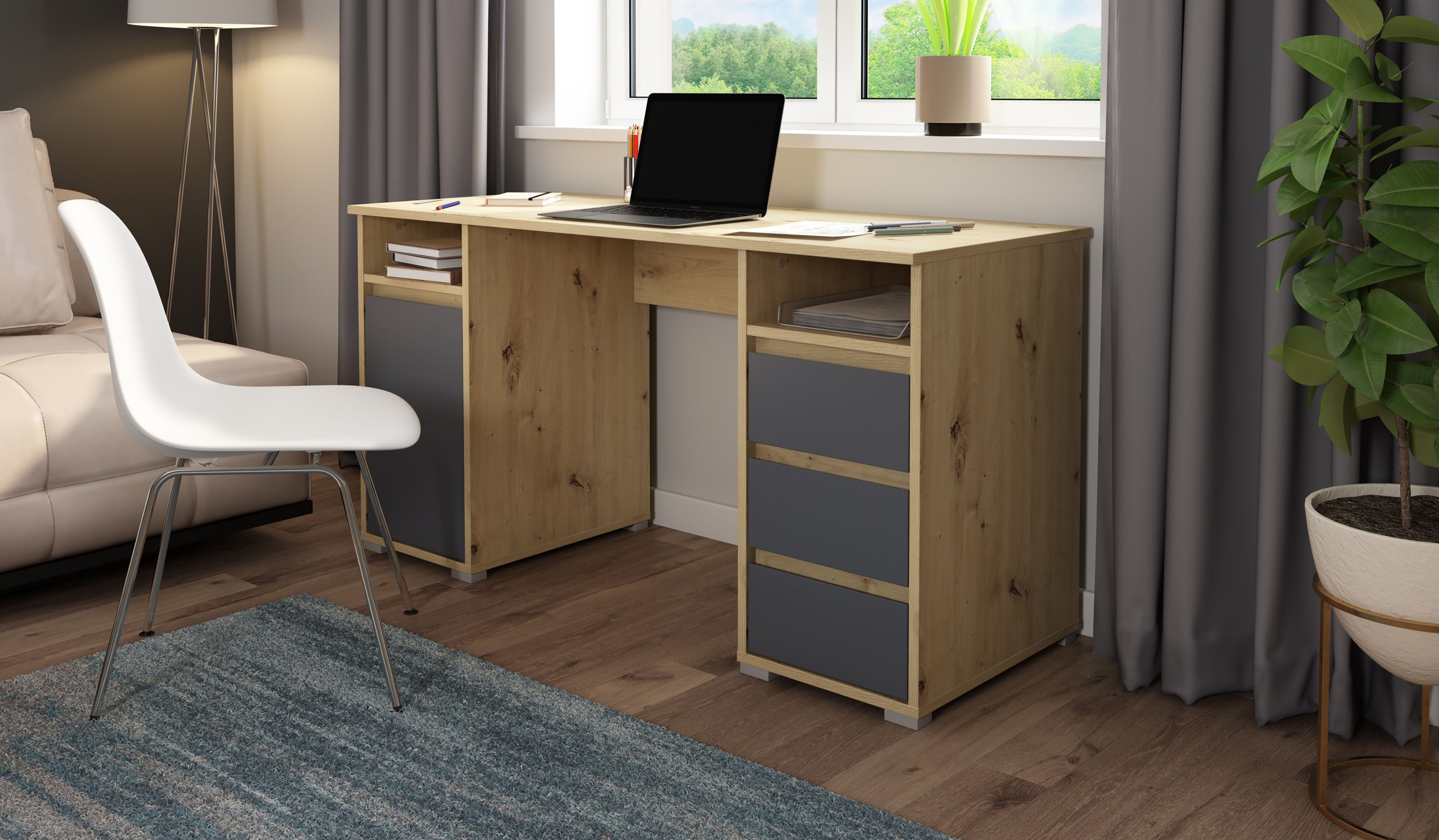 Homexperts Bureau Colsjaal met 3 laden en 1 deur