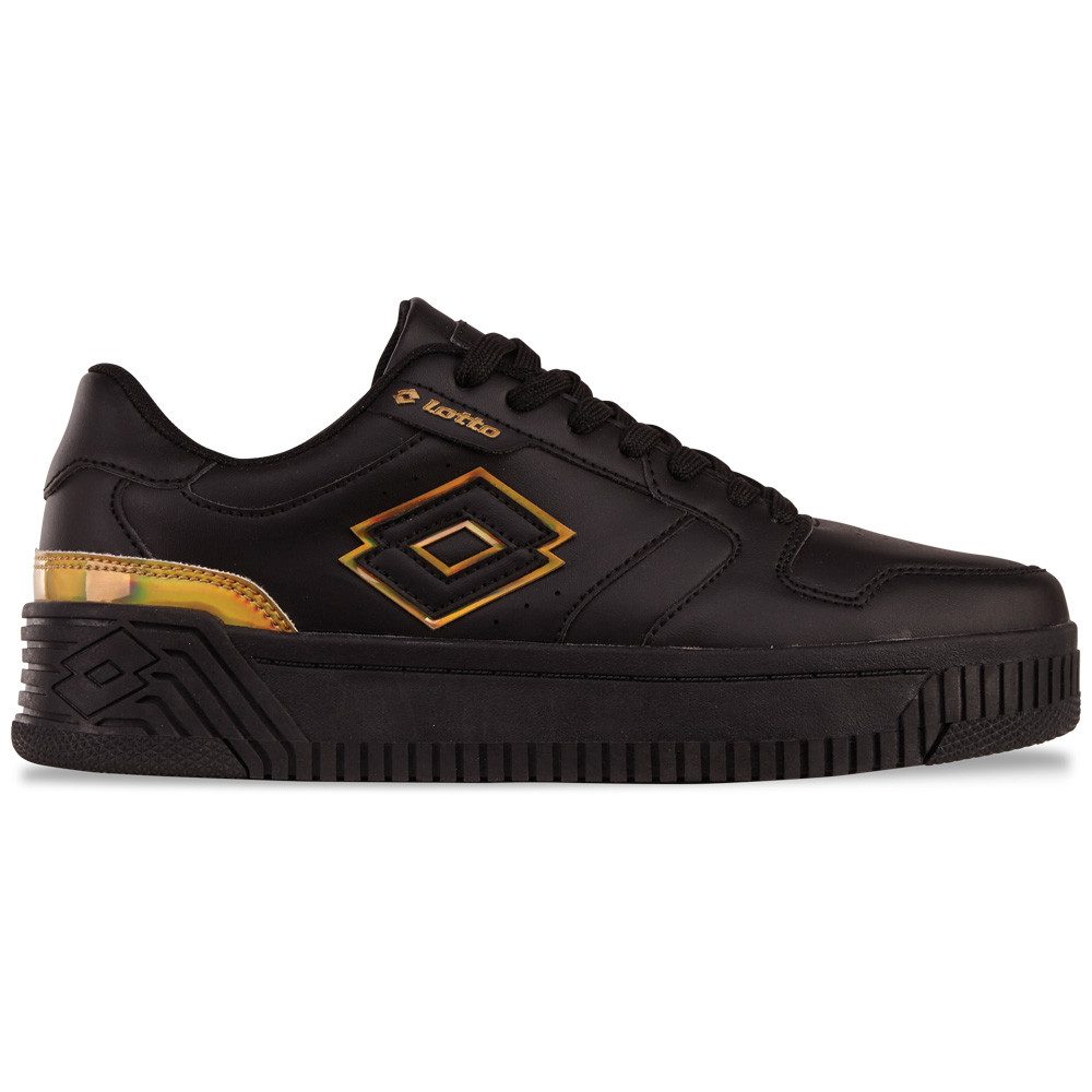 lotto Sneakers - met modieus glanzende details dames schoenen maat 36 zwart