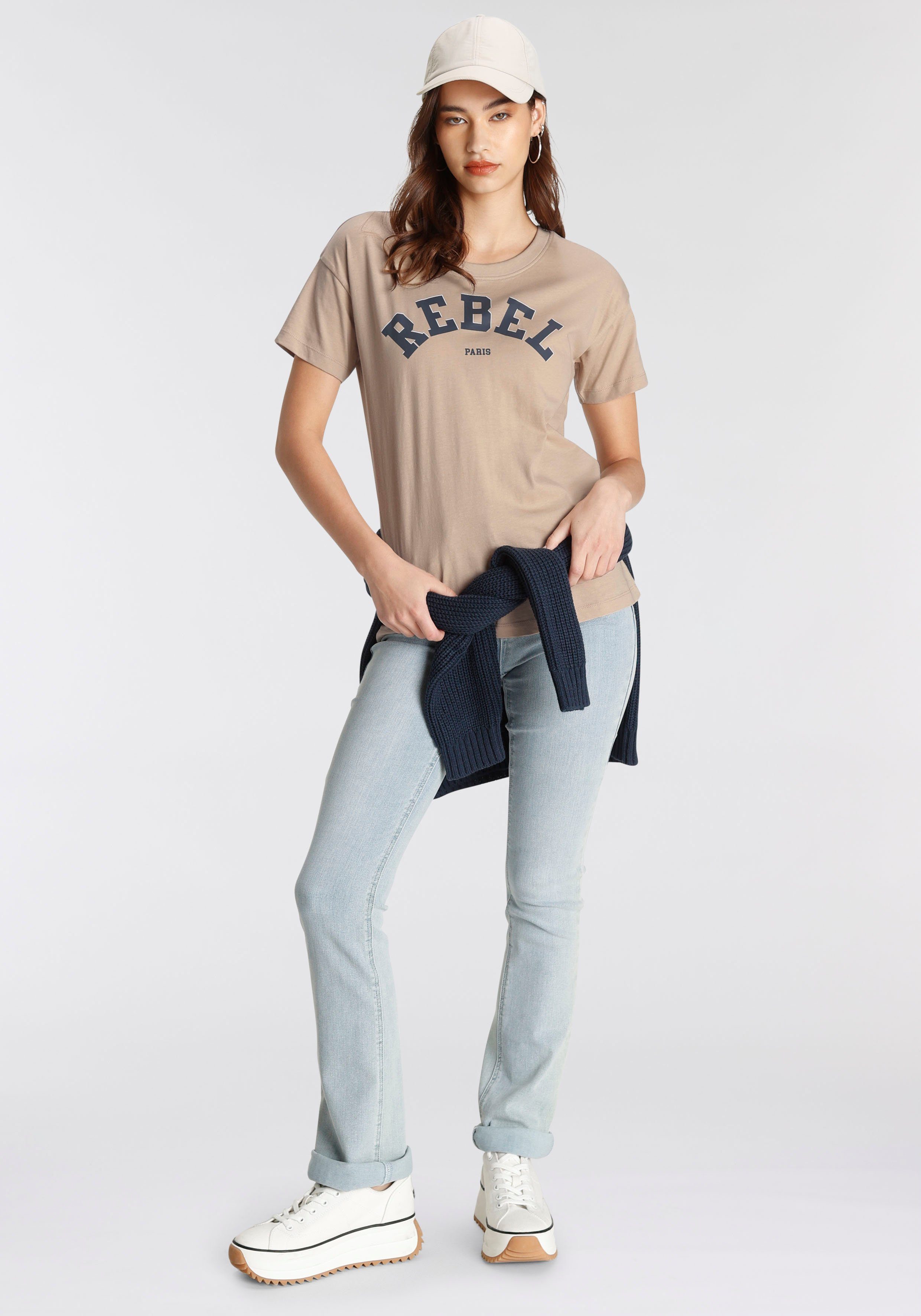 AJC T-shirt met trendy print