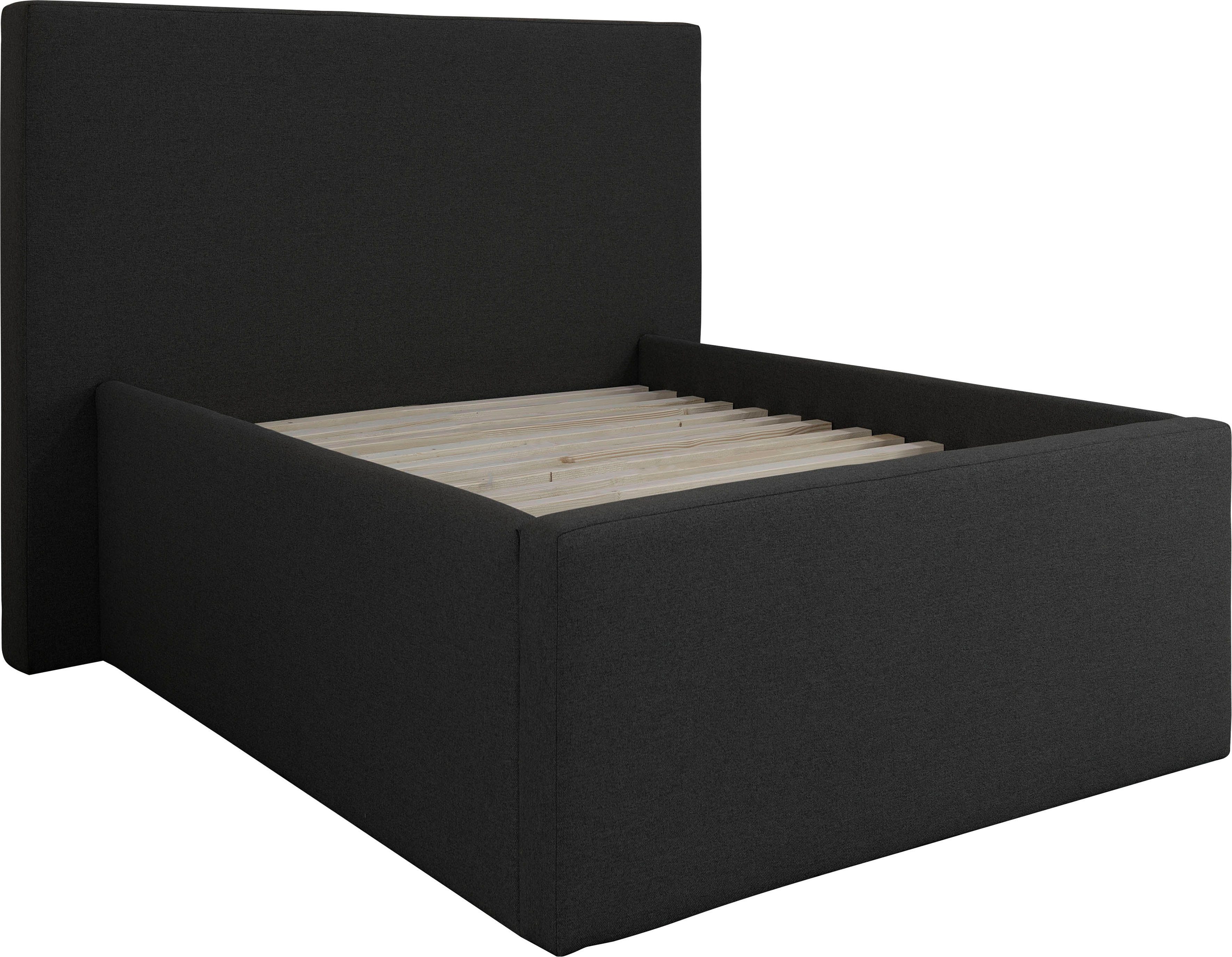 INOSIGN Gestoffeerd bed DALINA rechtlijnig hoofdbord, in 5 breedten, ook in 220 cm lengte