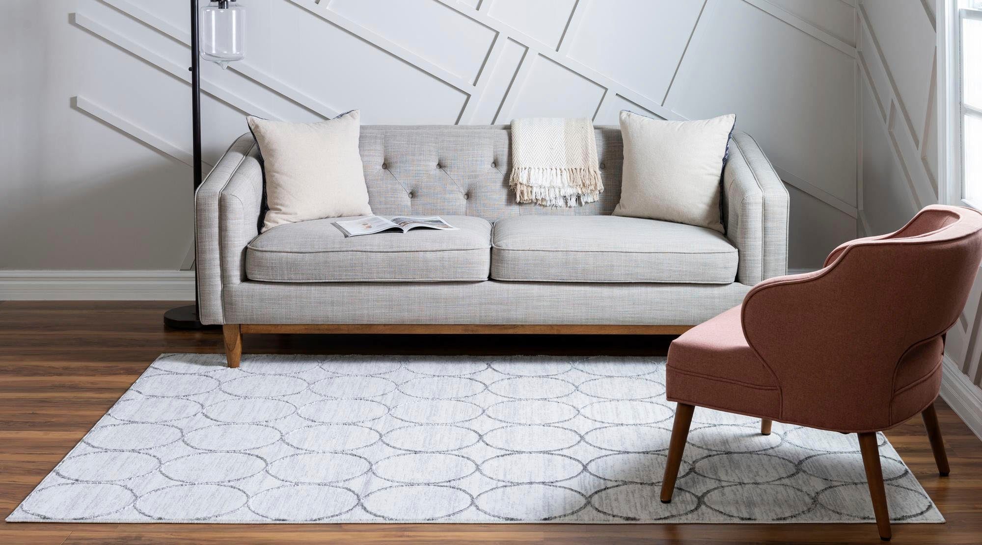 Myflair Möbel & Accessoires Vloerkleed Titan trellis voorraadopruiming Korte pool, geweven, modern design, motief rondjes