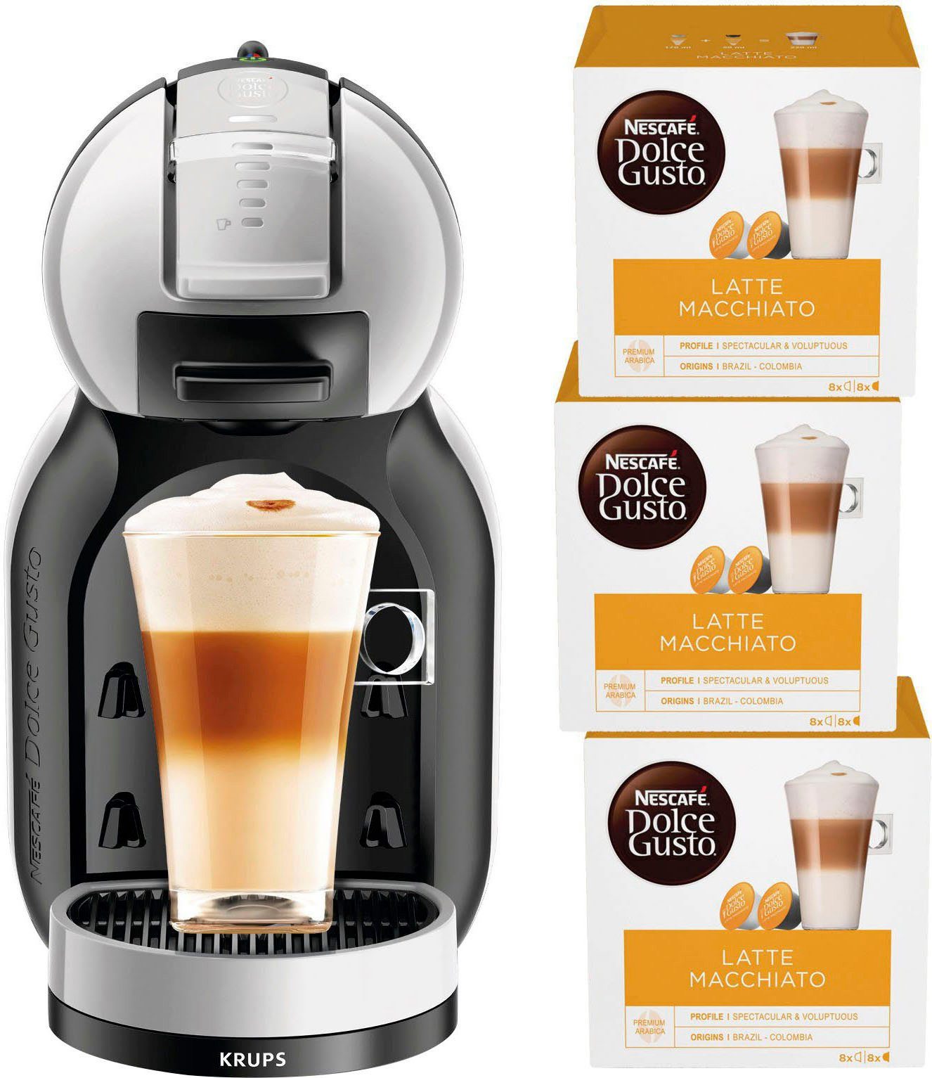 Nescafé Dolce Gusto Koffiecapsulemachine KP123B Mini Me, Nescafé Dolce Gusto Latte Macchiato