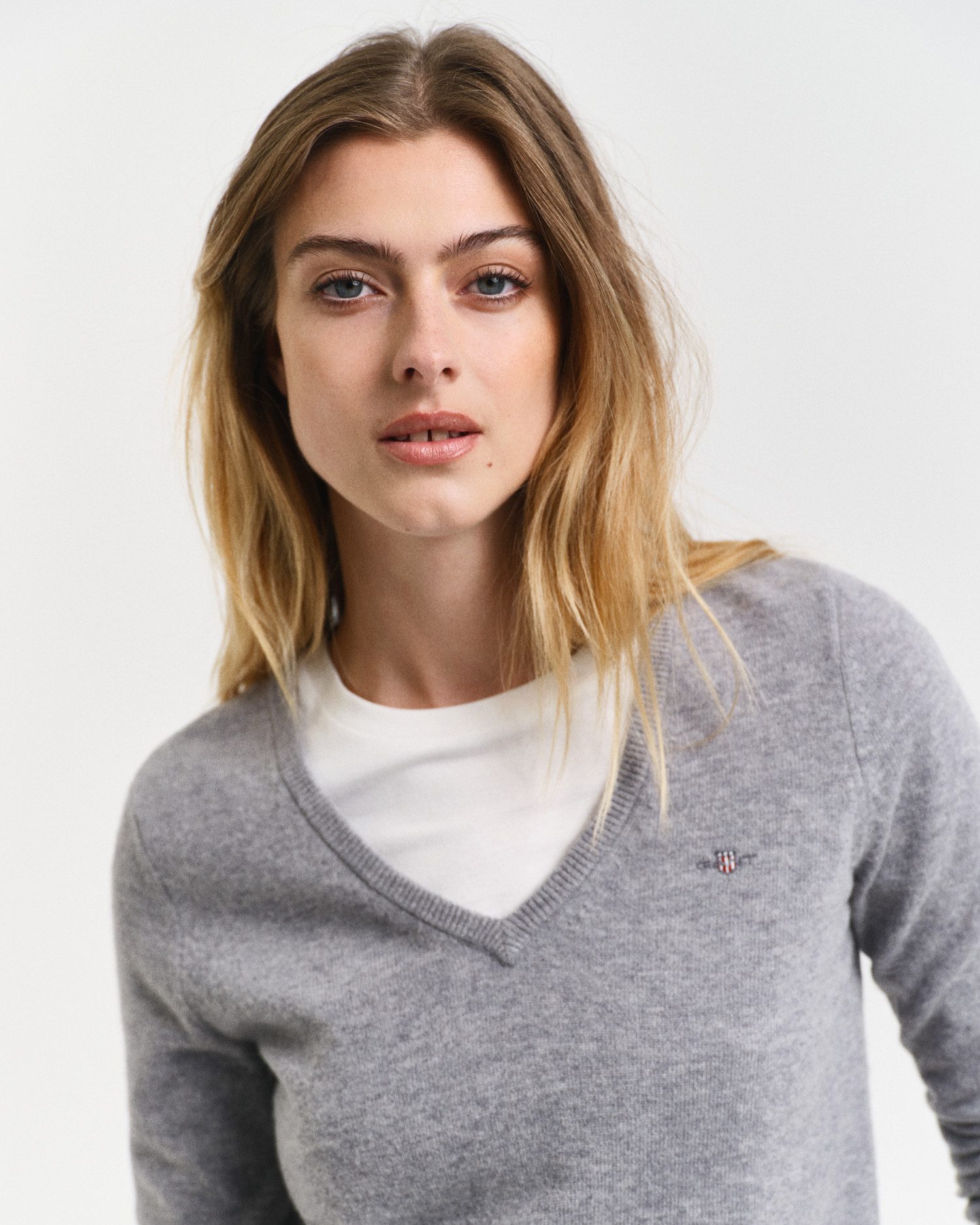 Gant Trui met V-hals Extrafine Lambswool V-Neck