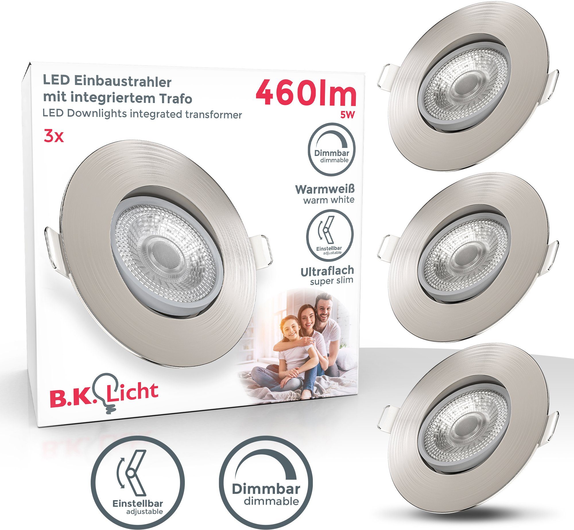 B.K.Licht Led-inbouwlamp