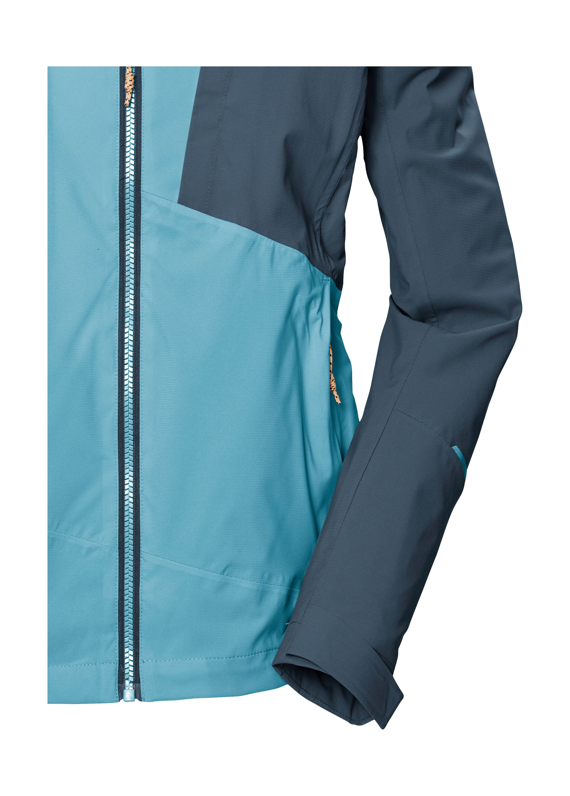 Killtec Outdoorjack KOS 83 WMN JCKT Damesjas: Colourblock, waterdicht, ademend, PFAS-vrij