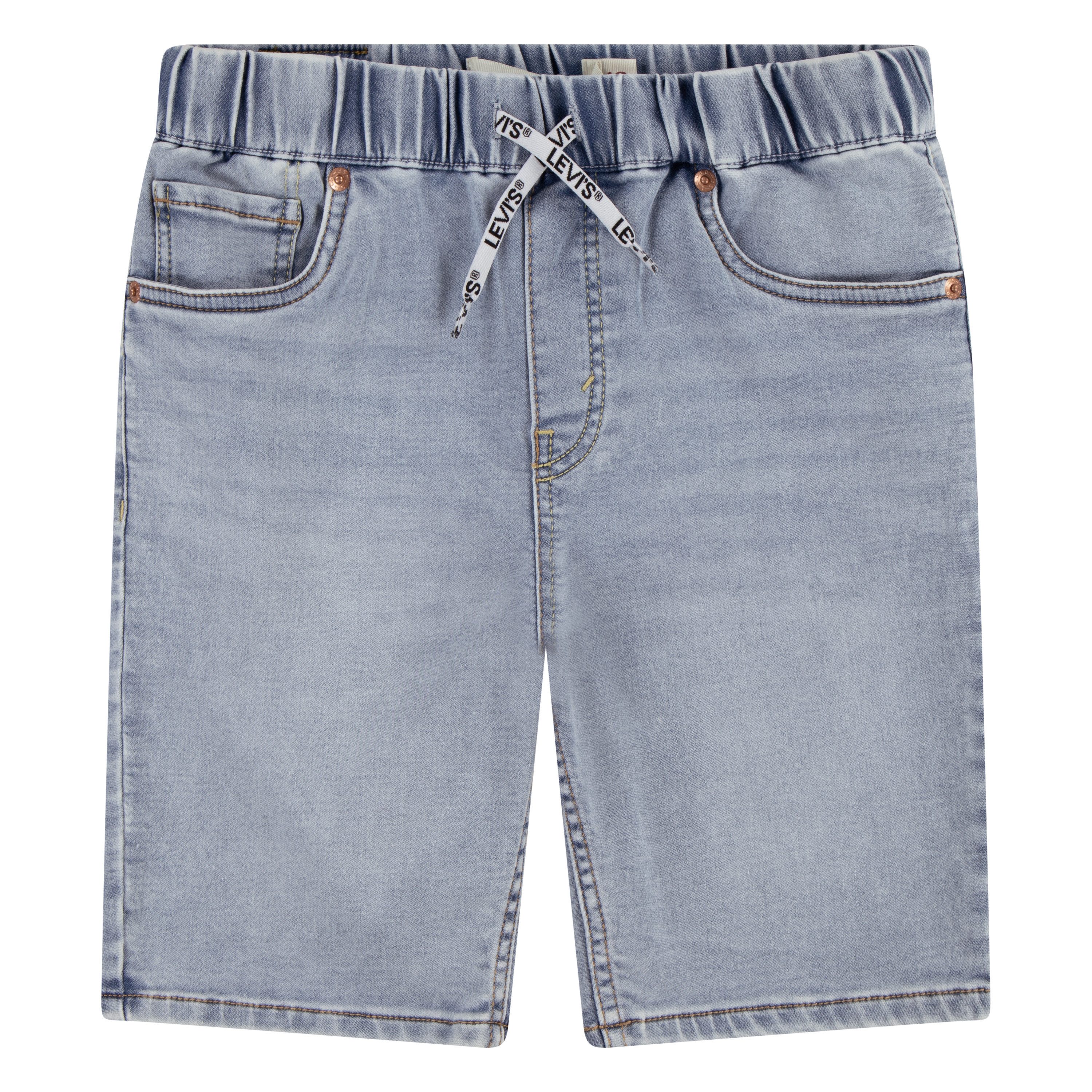Levi's Kidswear Jeansbermuda LVB SKINNY FIT DOBBY SHORT jongens bermuda broeken maat 5 (110) blauw