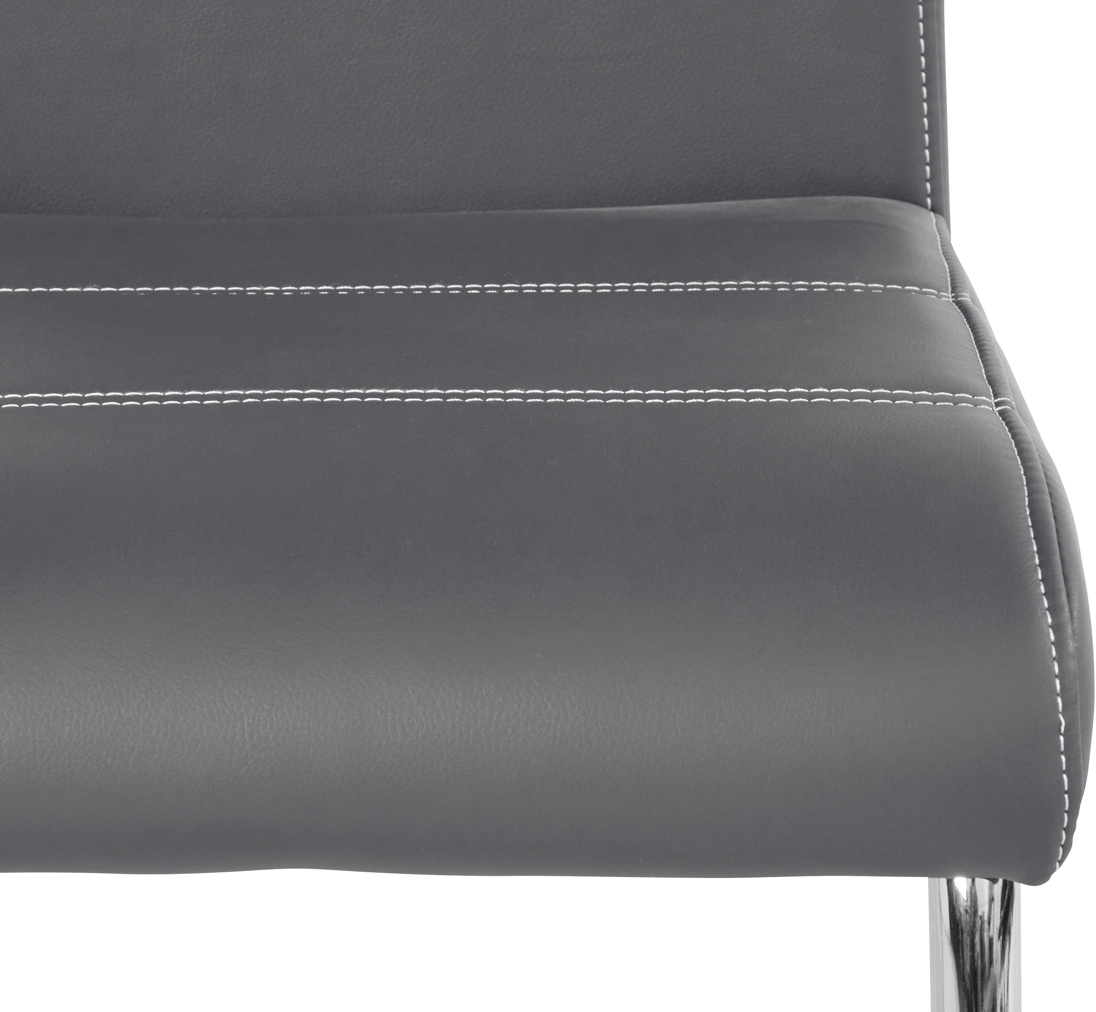 HELA Vrijdragende stoel Flora, eetkamerstoelen Vrijdragende stoel set: 1, 2 of 4 stuks, hoog zitcomfort