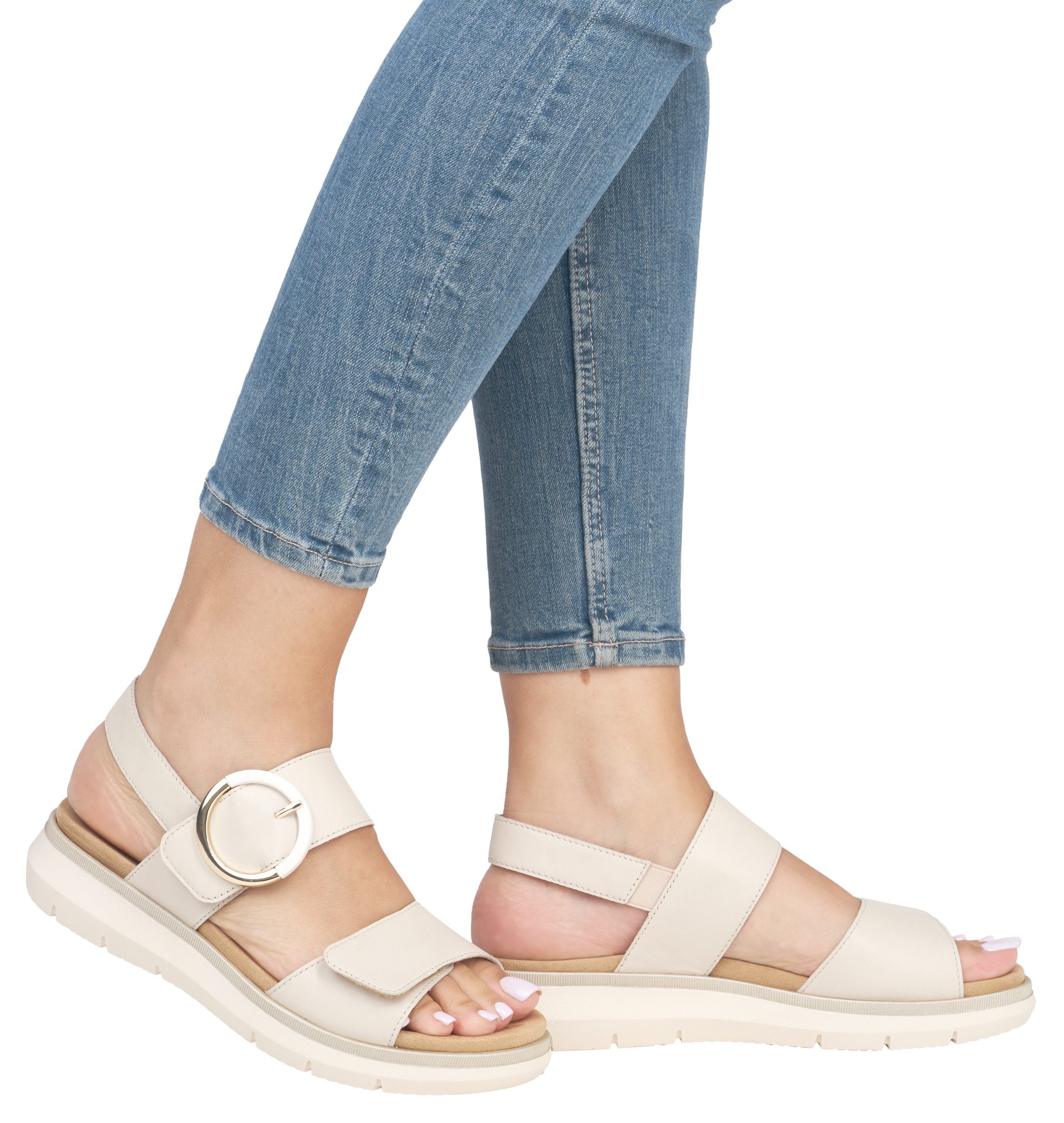 Remonte Sandalen , sandaal, comfort schoen, zomerschoen met praktische klittenbanden