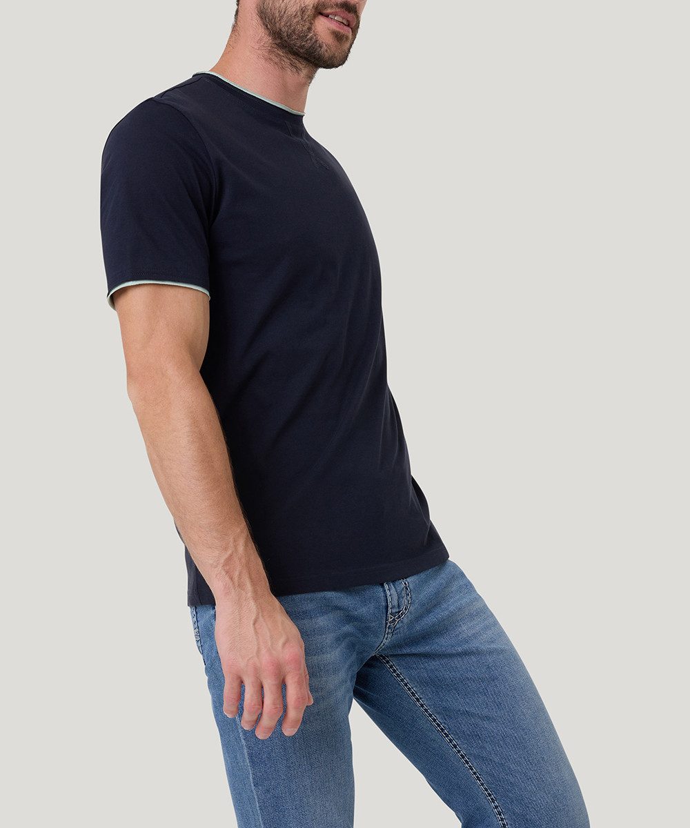 Pioneer Authentic Jeans T-shirt met contrastkleurige details