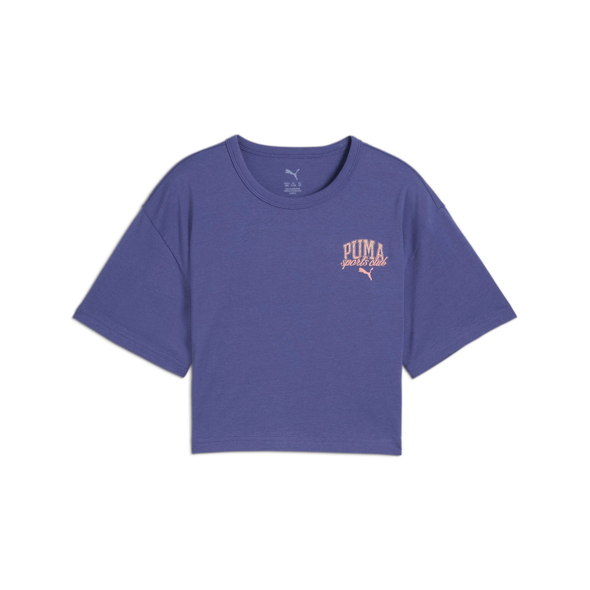 PUMA T-shirt CLASS TEE G meisjes t-shirts maat 164 blauw