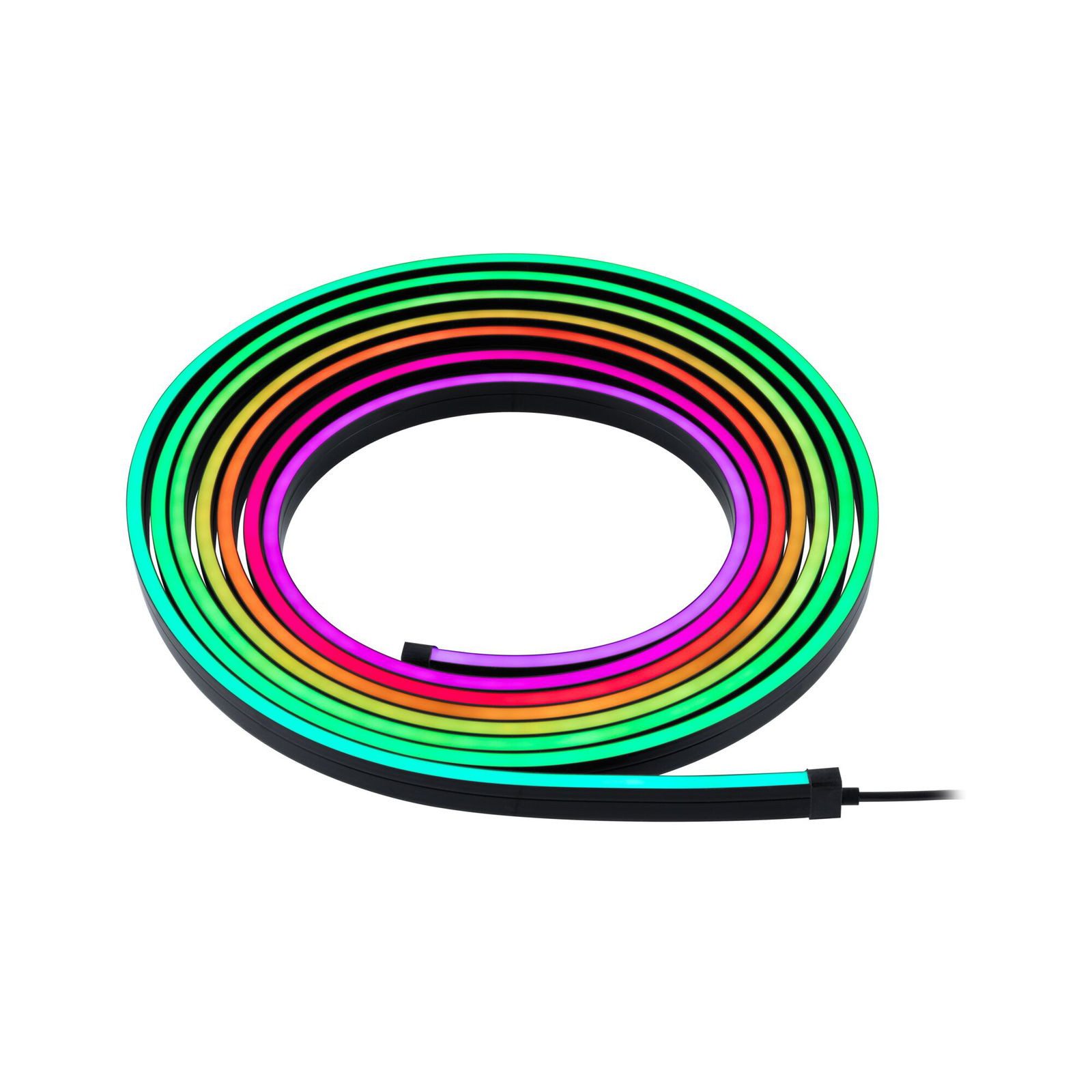 Paulmann Led-lichtslang Entertain LED slang zwart neon RGB+ Kleurwisselaar & kleurregeling & dimmer (1 stuk)