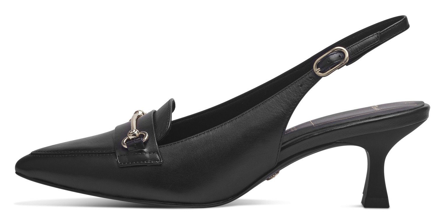 Tamaris Slingback pumps , avondschoen, zomerschoen, stilettohak, met modieuze siergesp