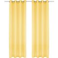 my home gordijn xana transparant, voile, polyester, uni (1 stuk) geel