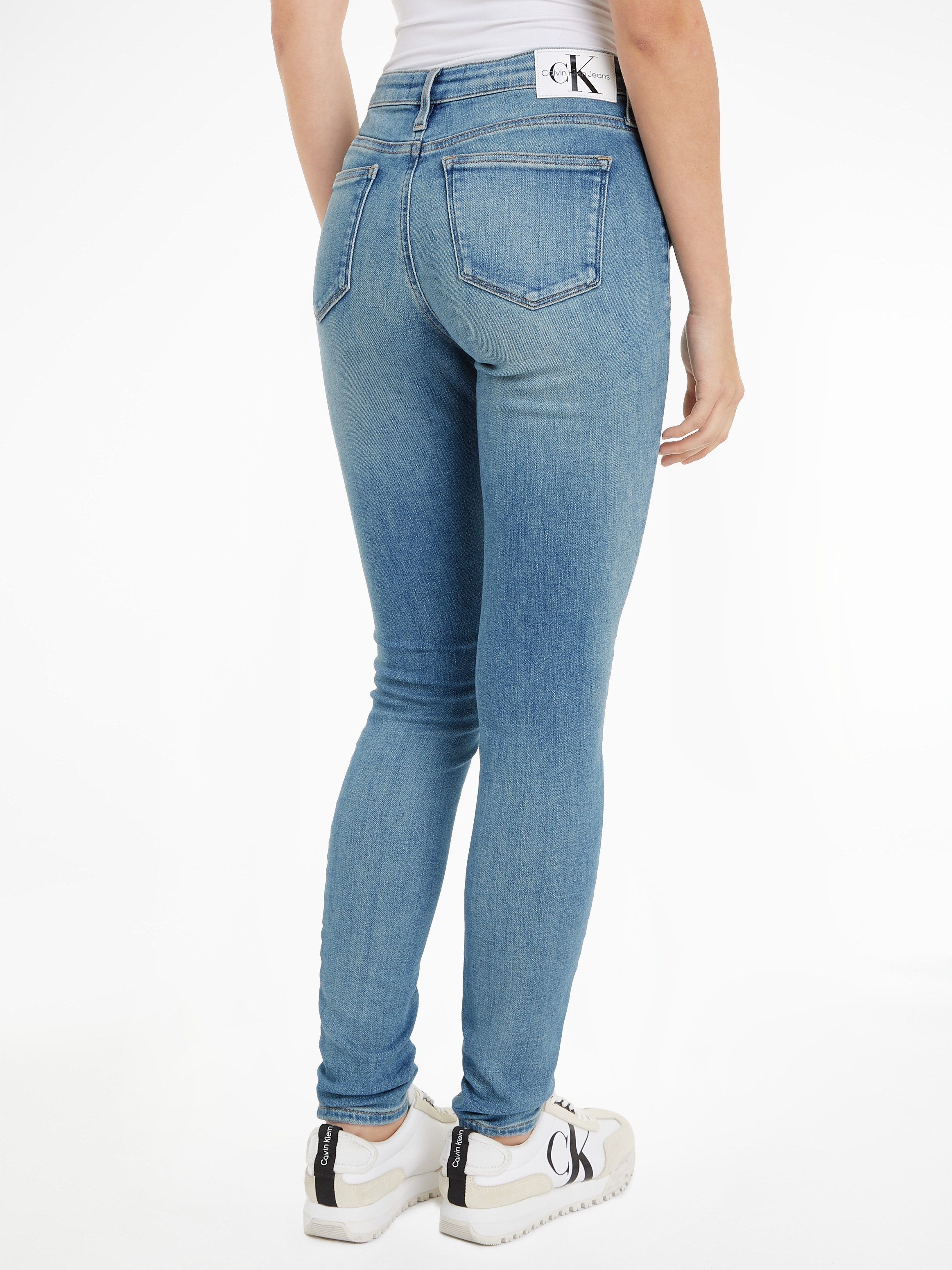 Calvin Klein Skinny fit jeans Mid rise skinny in 5-pocketsstijl