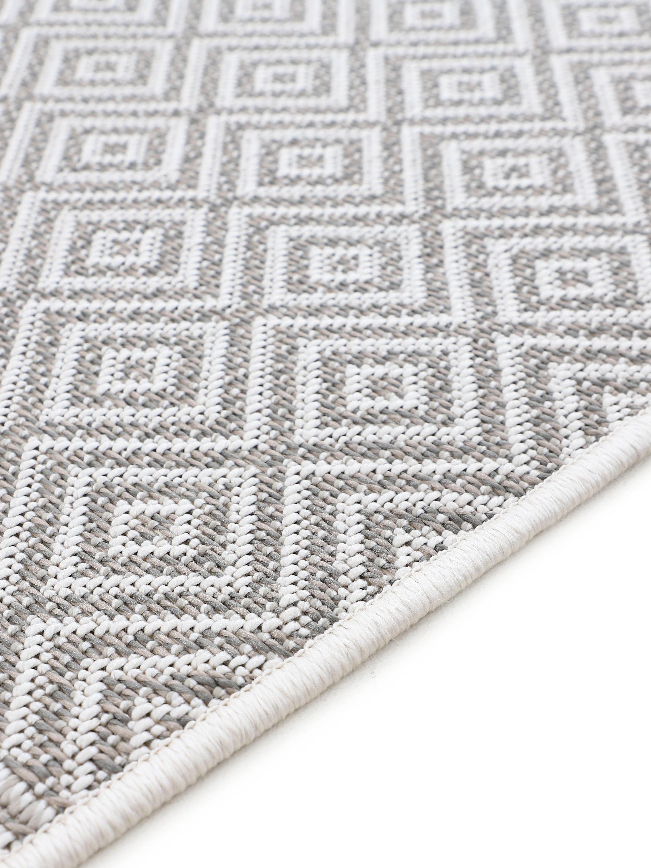 carpetfine Vloerkleed Boho 103 robust vlakweefsel, sisal look, uv-bestendig, buitenruimte
