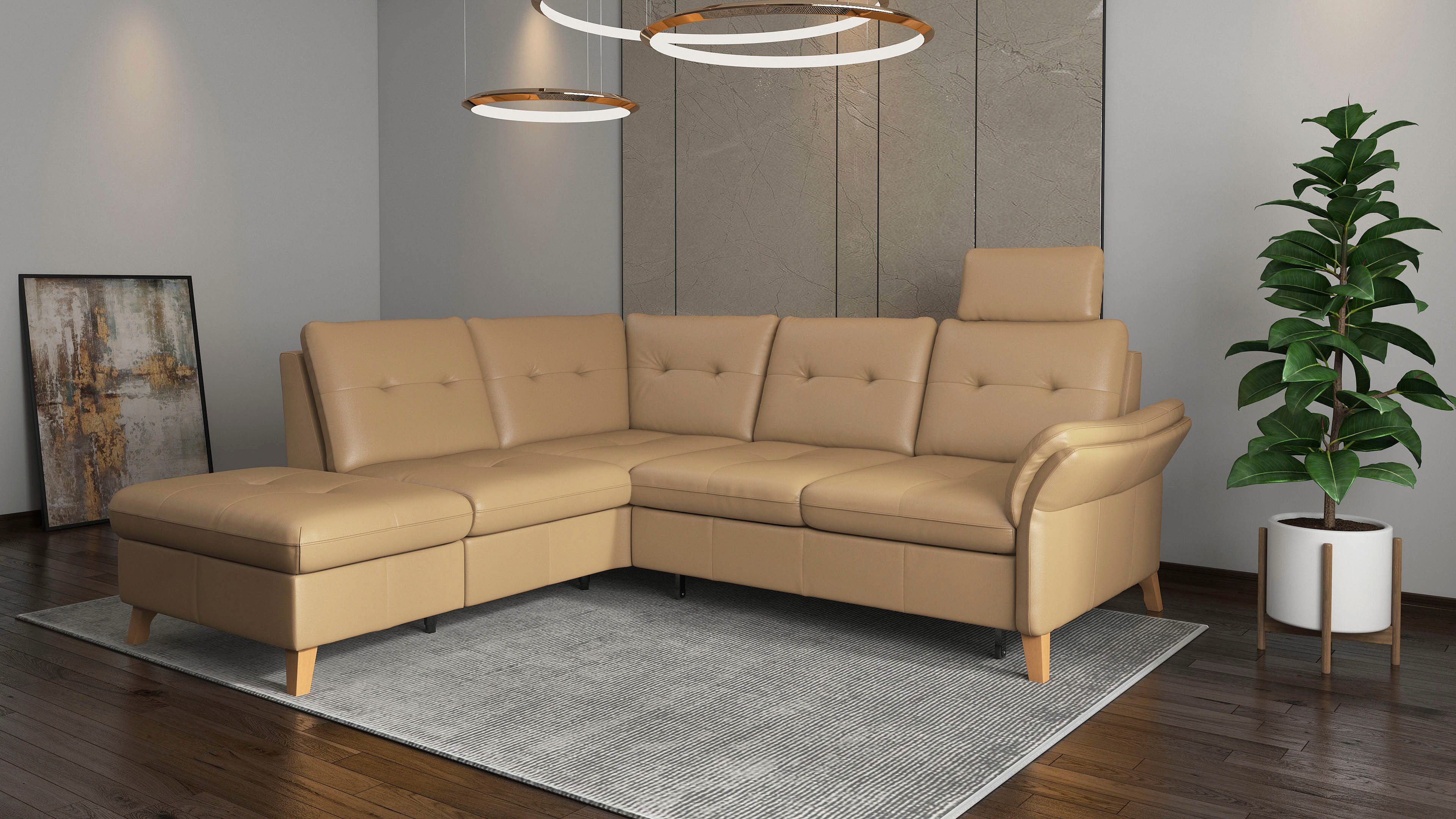 sit&more Hoekbank Göteborg inclusief zitdiepteverstelling, optioneel met bedfunctie & bedlade