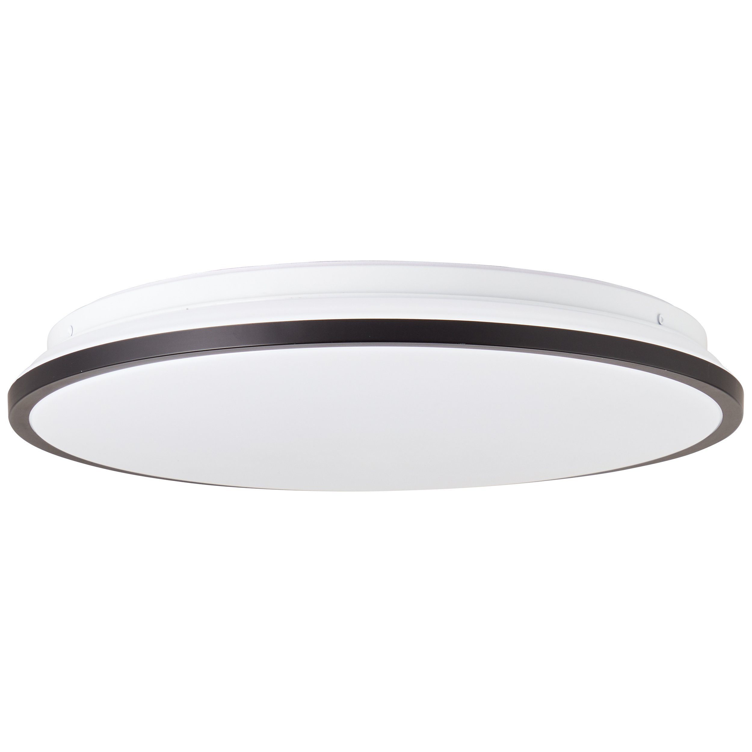 Brilliant Leuchten Led-plafondlamp Heida 2500 lm, ø 40 cm, metaal/kunststof, zwart