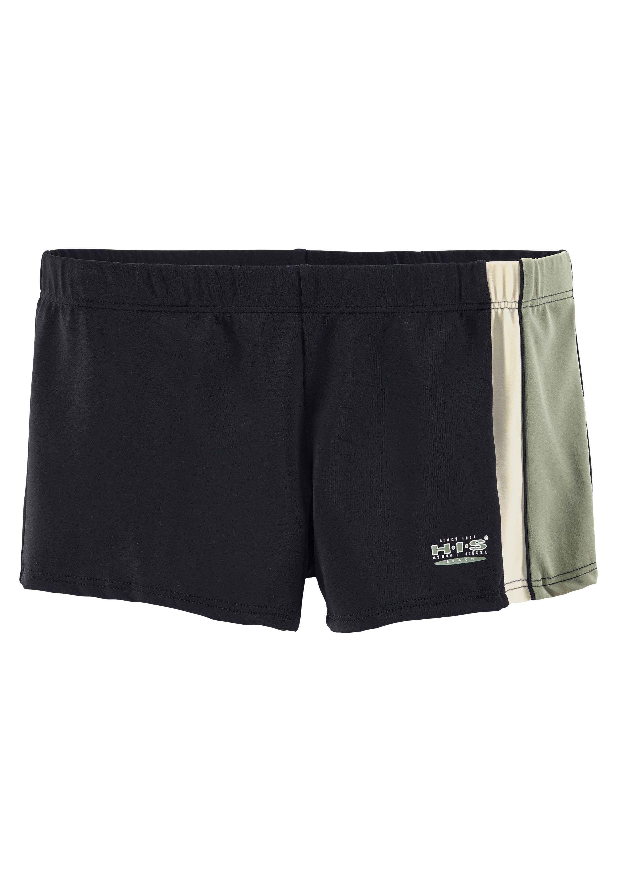 H.I.S Zwemboxer met contrastinzetten