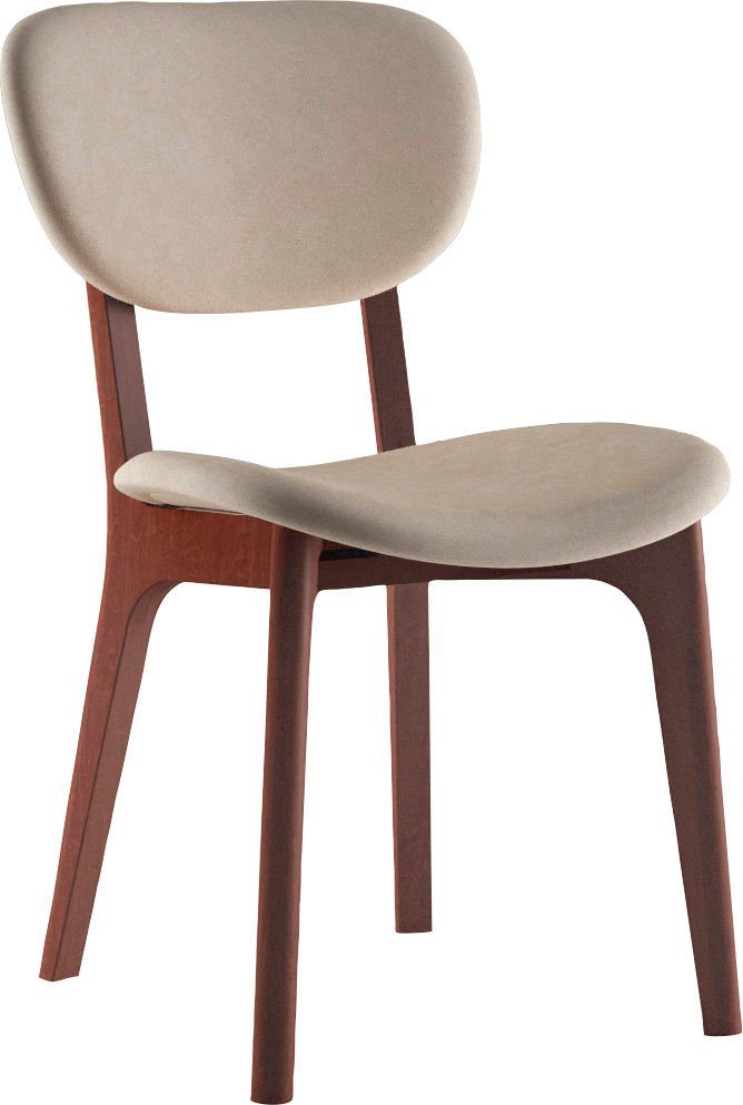 INOSIGN Stoel COZY Made in Italy Frame in beuken, kersen- of notenhout, massief hout, designstoel (set, 2 stuks)