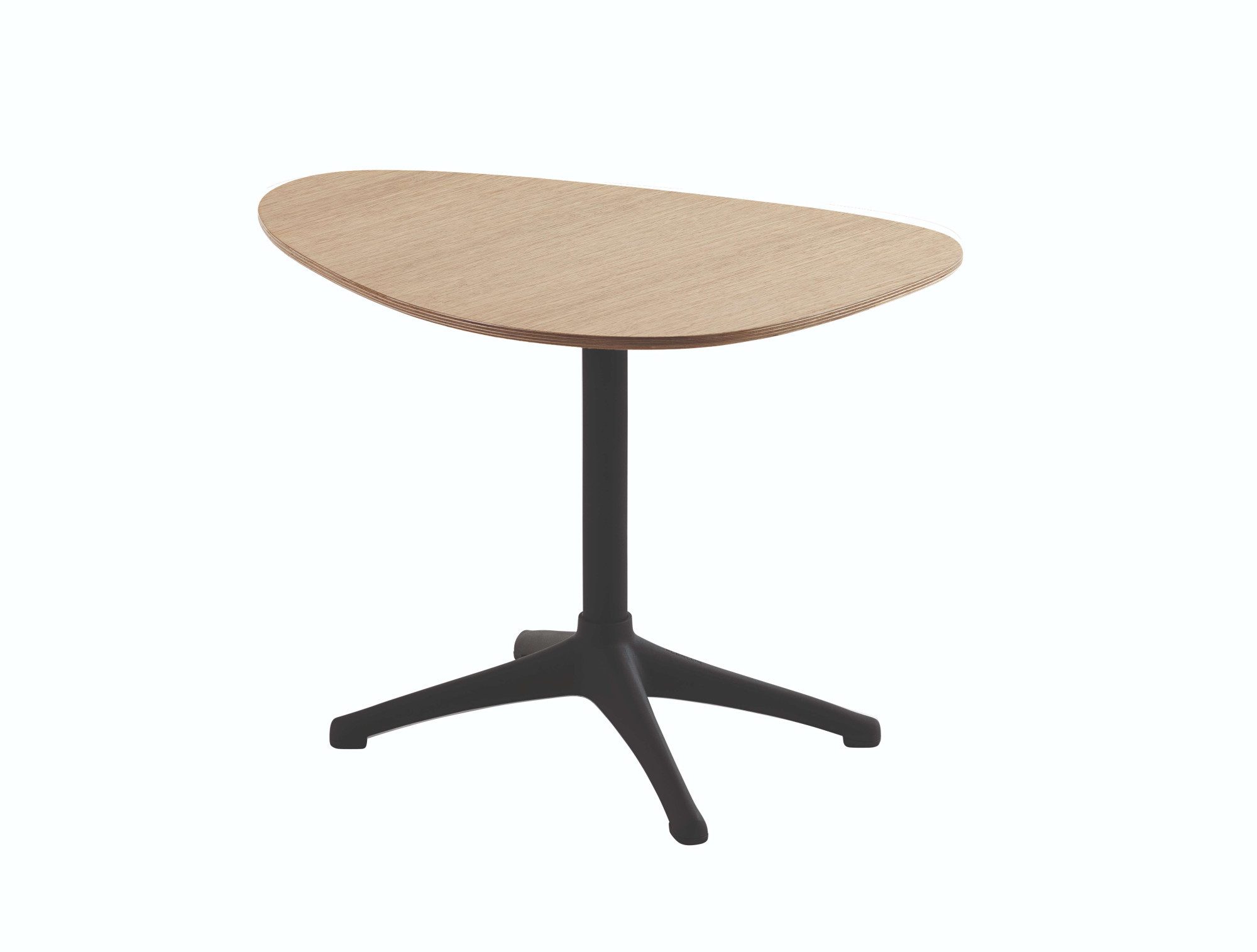 FLEXLUX Bijzettafel Nachttisch, Sofatisch, Kaffeetisch, Couchtisch, Nierenform,