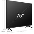 hisense led-tv 75a6fg, 189 cm - 75 ", 4k ultra hd, smart tv zwart