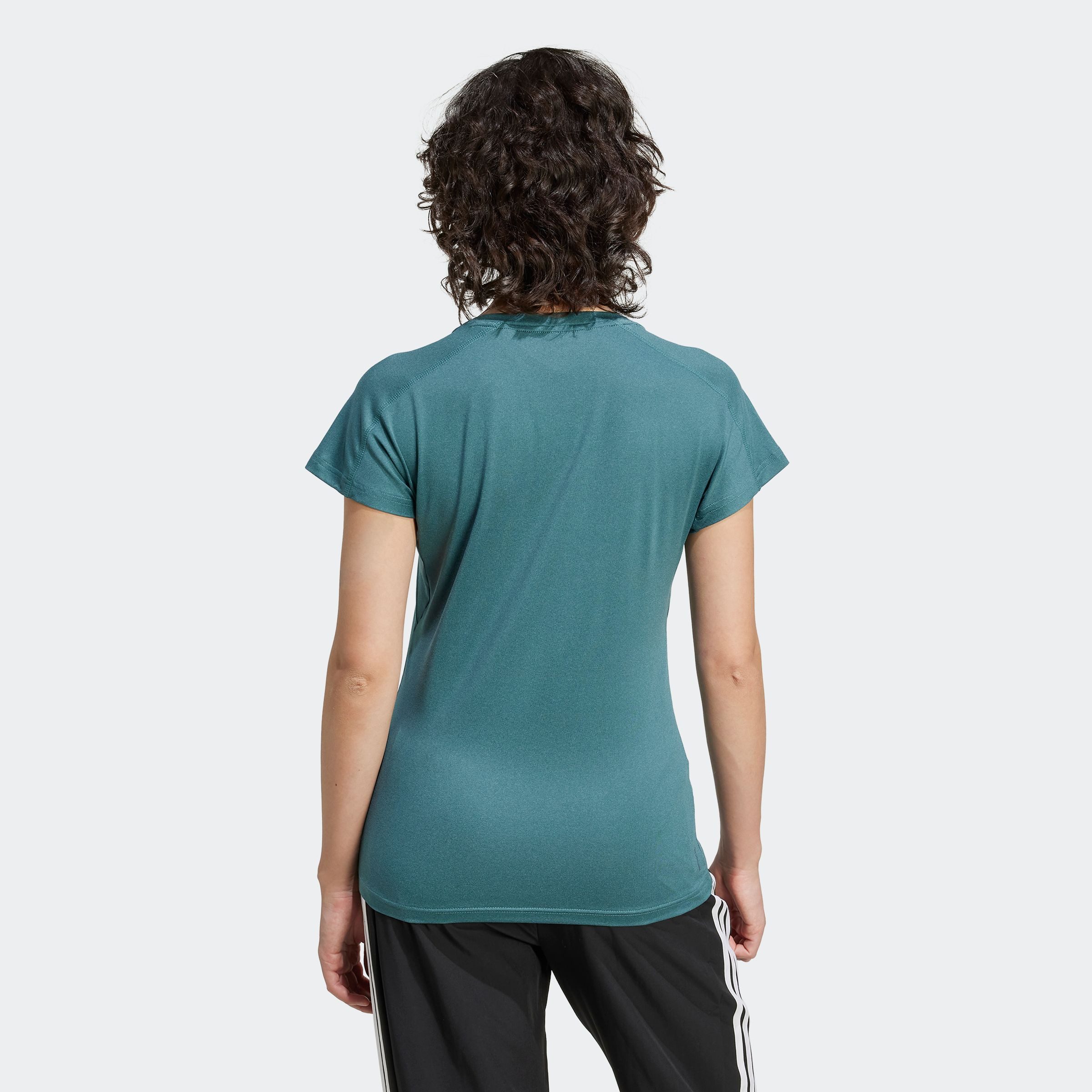 adidas Performance T-shirt TR-ES MIN T Trainingsshirt, vochtabsorberend met V-hals